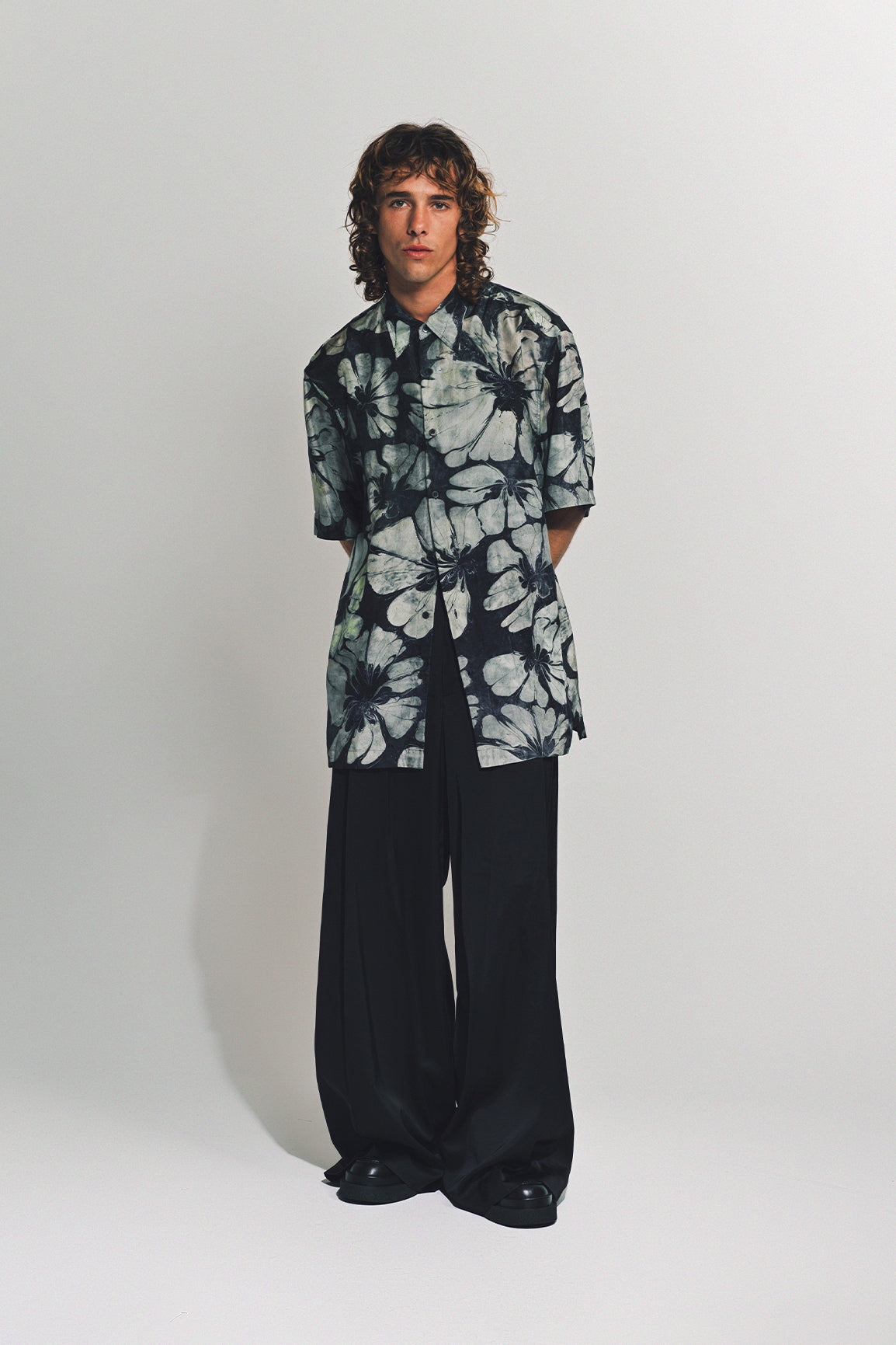 DRIES VAN NOTEN | SILK SHORT SLEEVE SHIRT