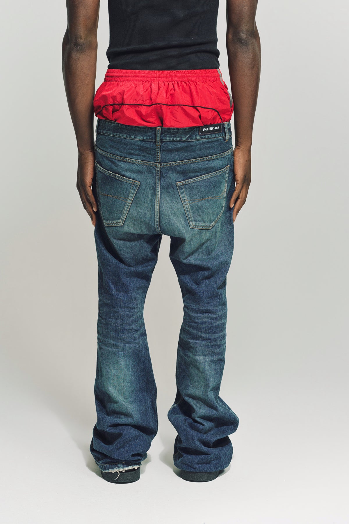 BALENCIAGA | LAYERED JEANS