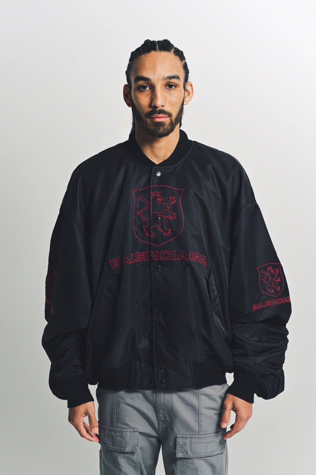 BALENCIAGA | LION CLUB VARSITY JACKET - MAXFIELD LA