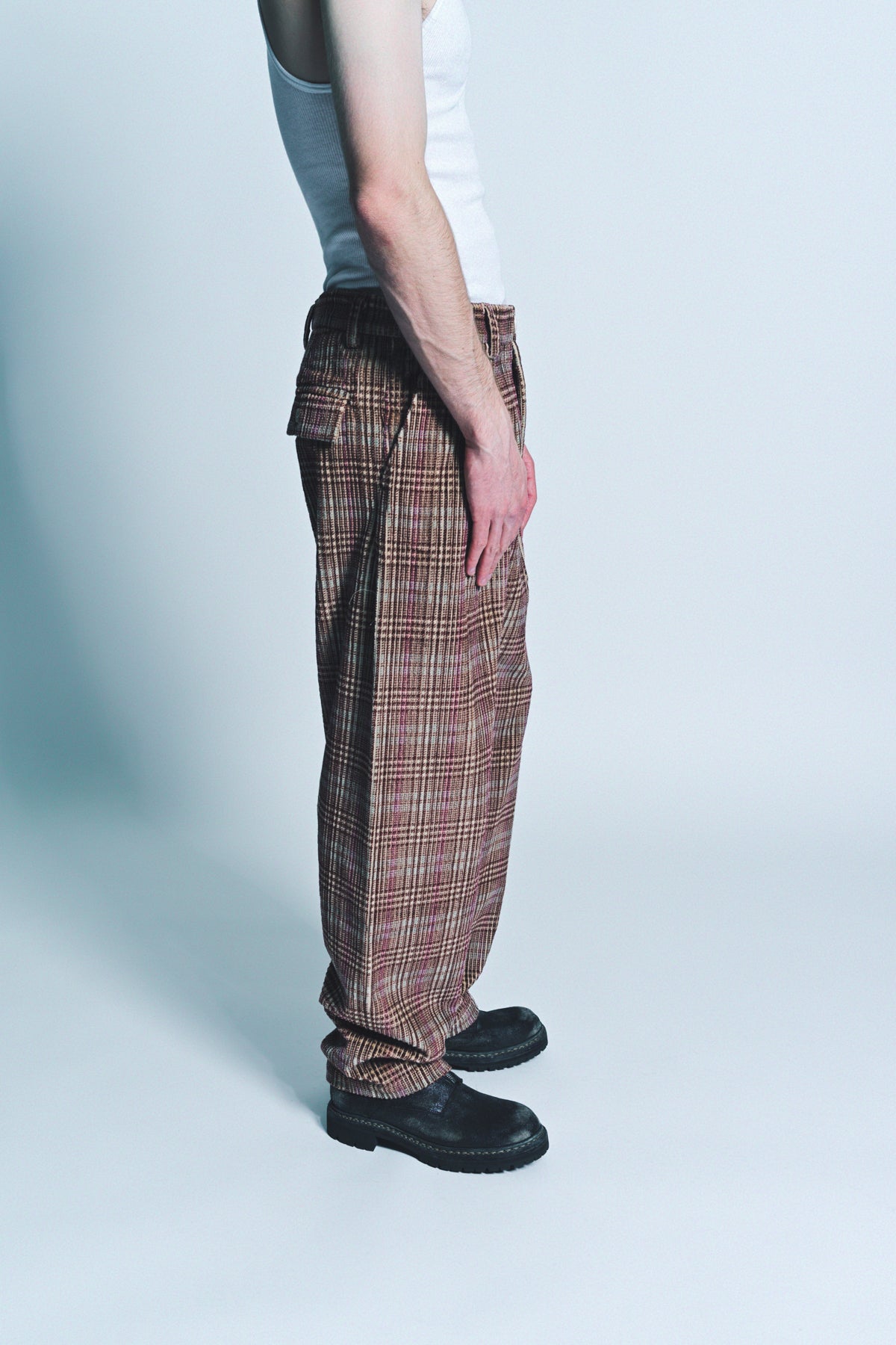 THE ELDER STATESMAN | JOCKY PLAID CORD PANTS