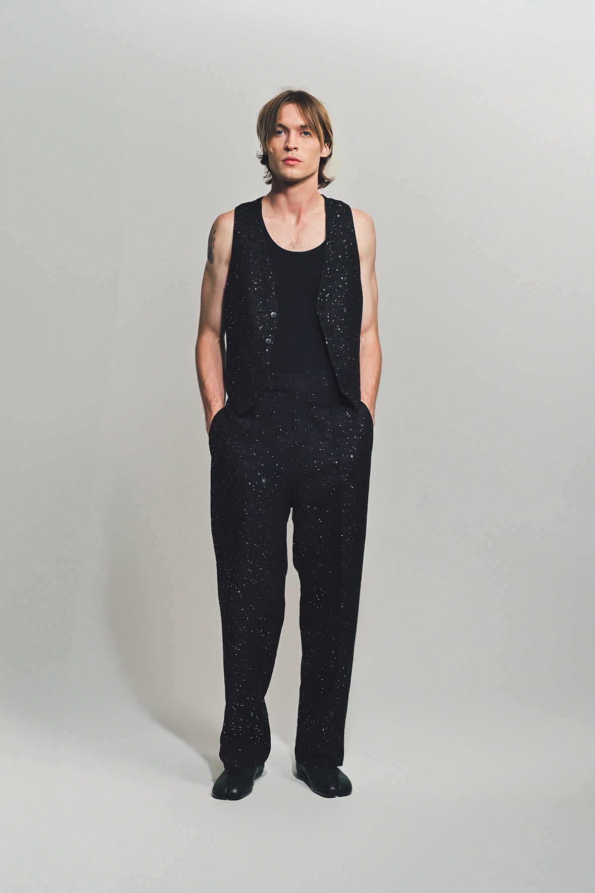 SAPIO | NO. 10 BRAIDED SEQUIN PANTS