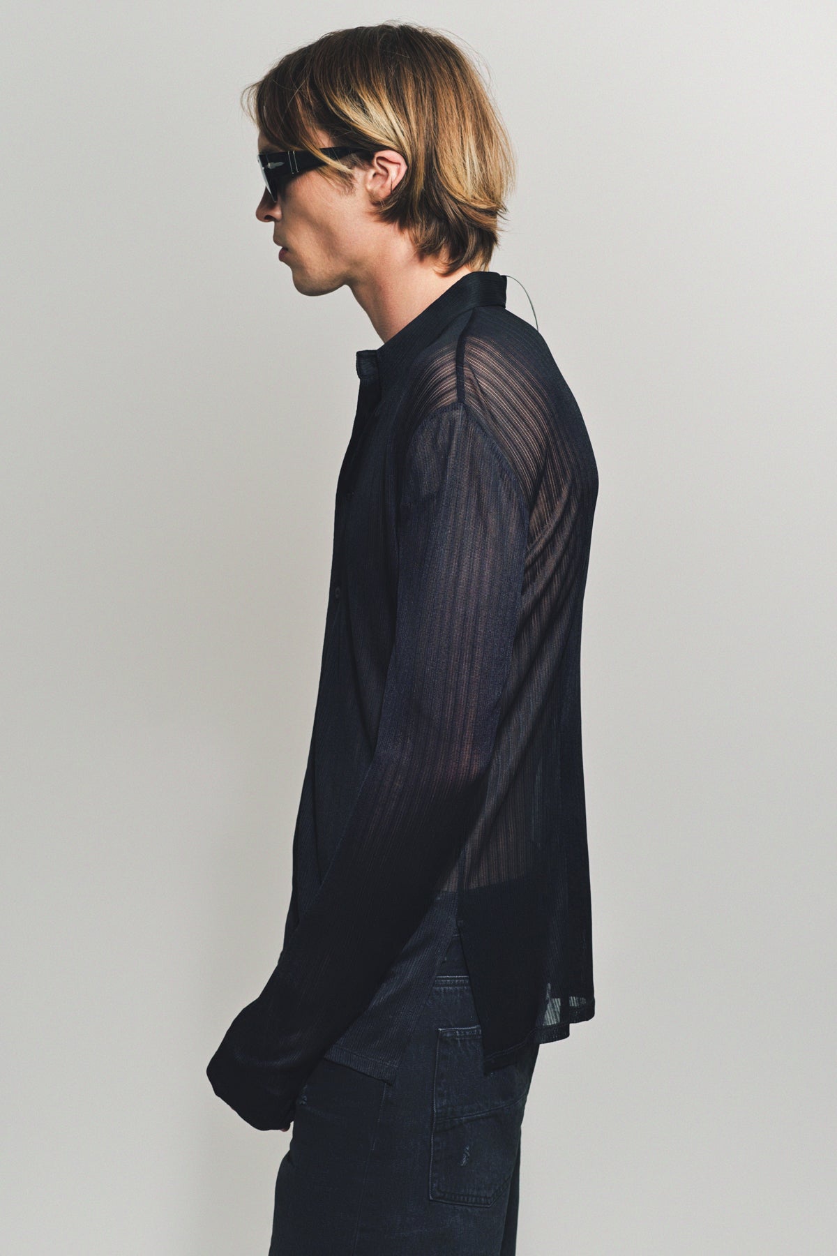 SAPIO | NO. 16 JACQUARD RIB LONG SLEEVE SHIRT