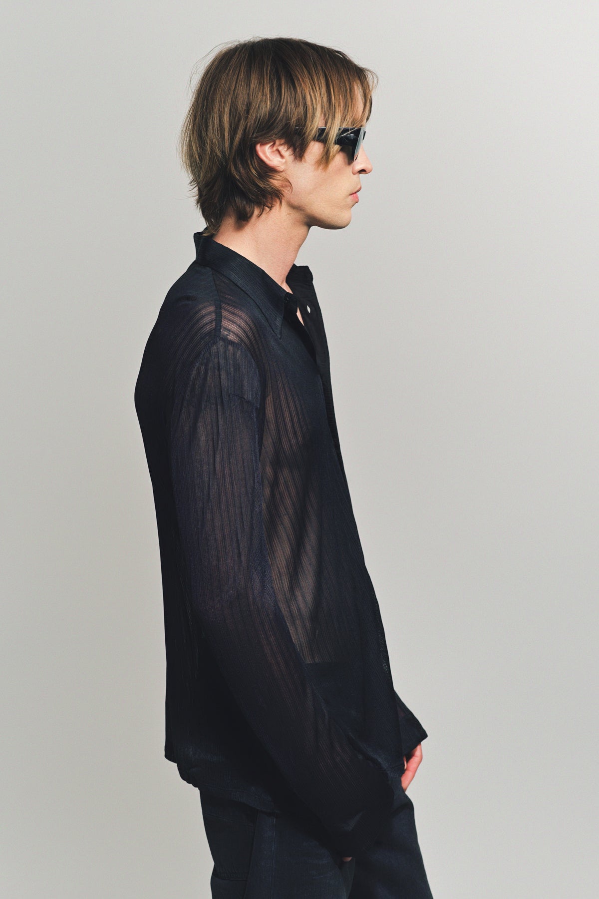 SAPIO | NO. 16 JACQUARD RIB LONG SLEEVE SHIRT