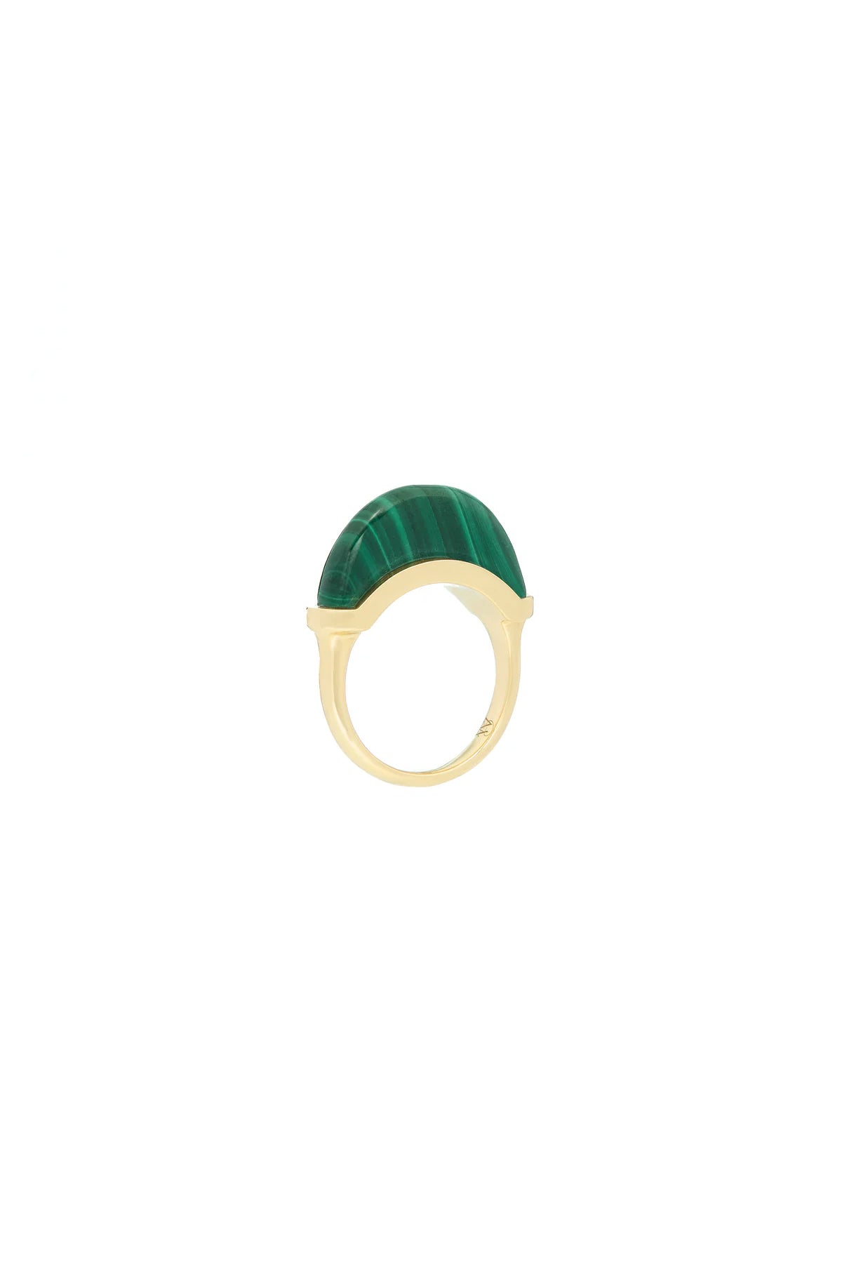 WYLD BOX | LUNA MINI MALACHITE RING - MAXFIELD LA