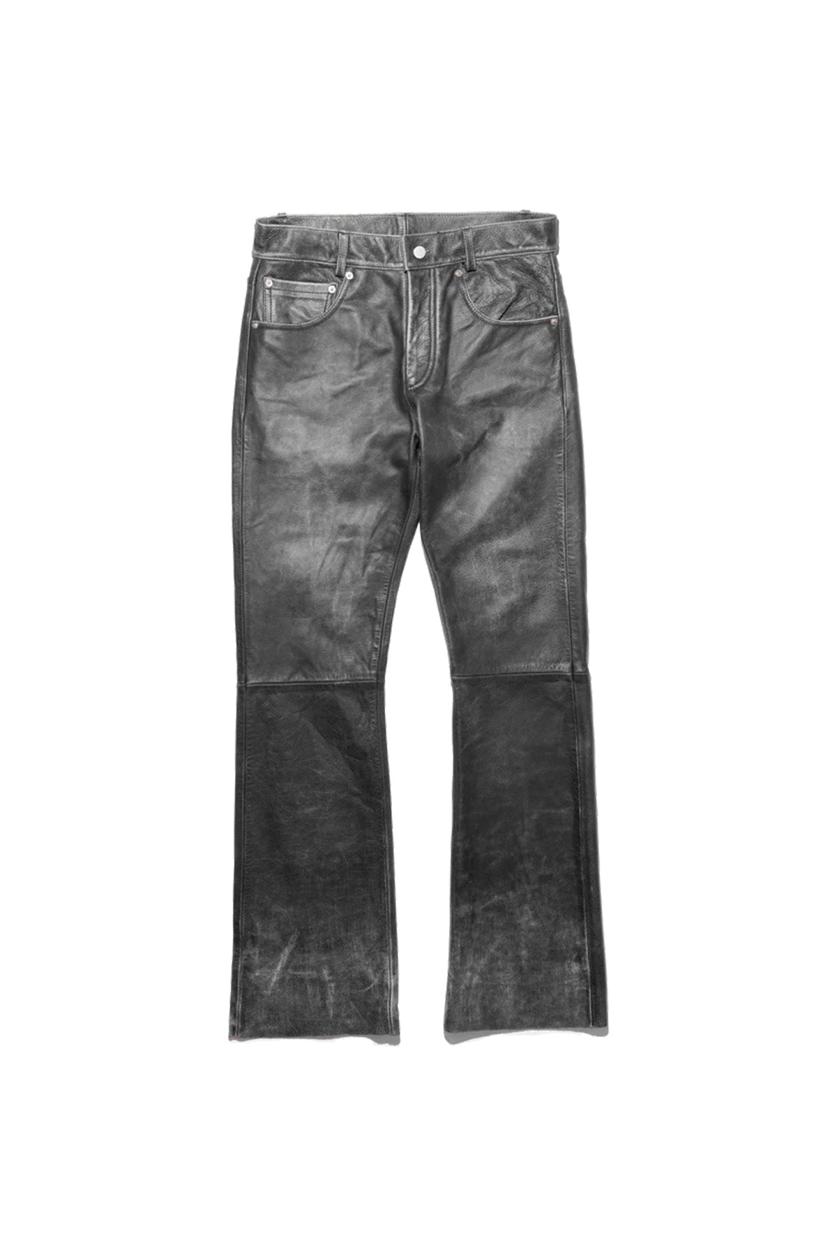 ENFANTS RICHES DÉPRIMÉS | REPAIRED LEATHER FLARE JEANS