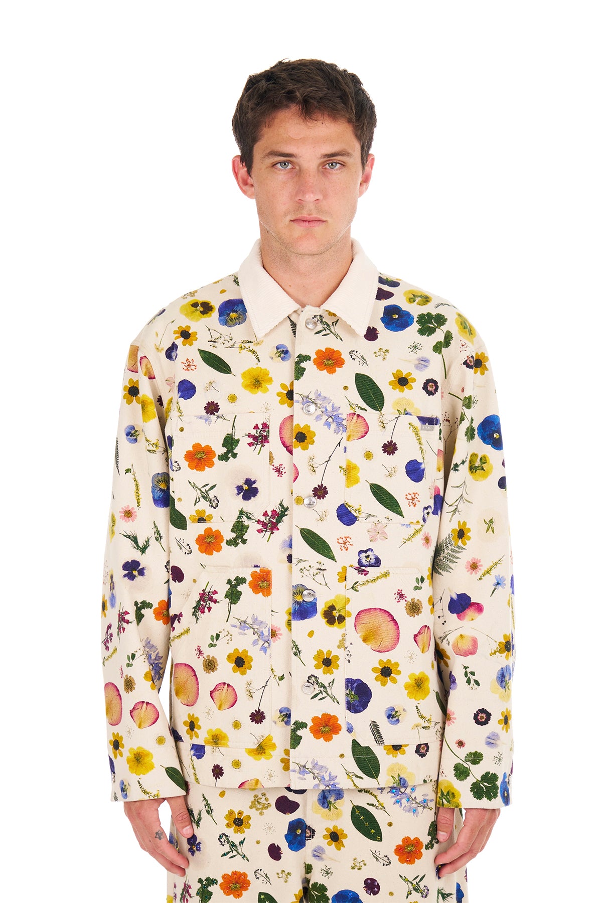 NAHMIAS | FLORAL DENIM WORKMAN JACKET