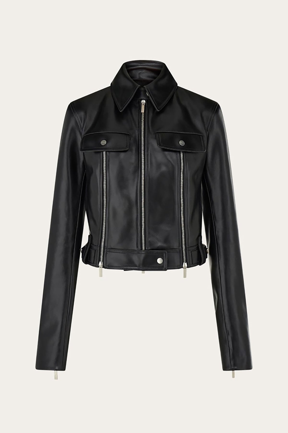 FERRAGAMO | VERTICAL ZIP BIKER JACKET