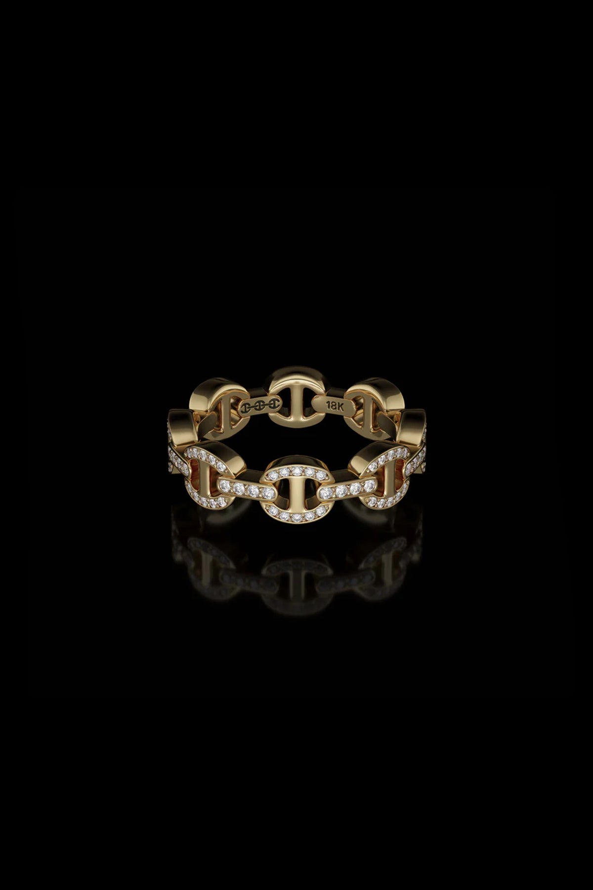 HOORSENBUHS | DAME TRI-LINK ANTIQUATED DIAMOND RING