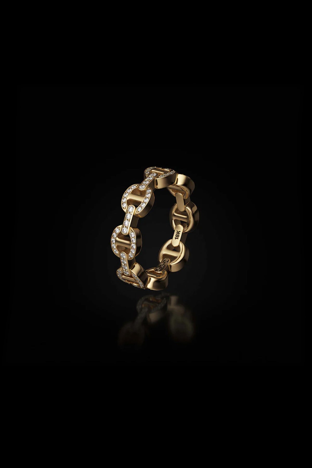 HOORSENBUHS | DAME TRI-LINK ANTIQUATED DIAMOND RING