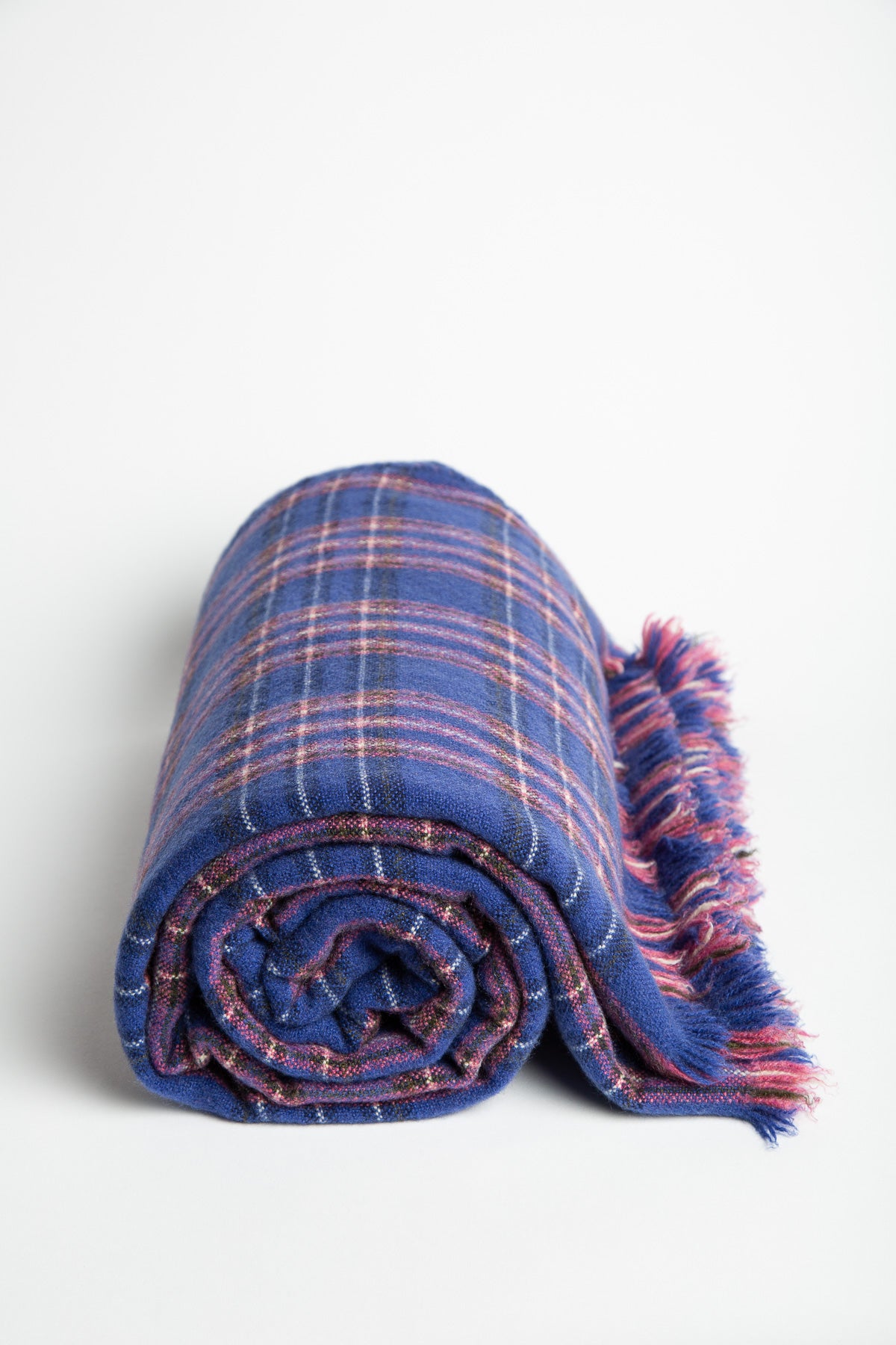 THE ELDER STATESMAN | TARTAN WOVEN THROW - MAXFIELD LA