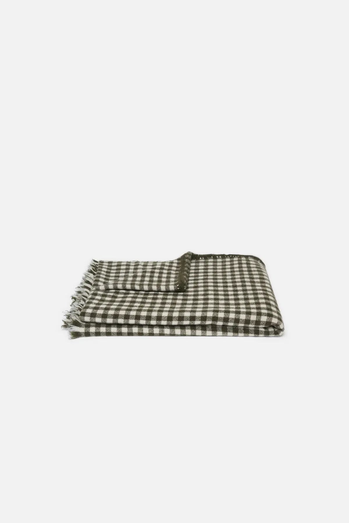 THE ELDER STATESMAN | CIGAR GINGHAM WOVEN THROW