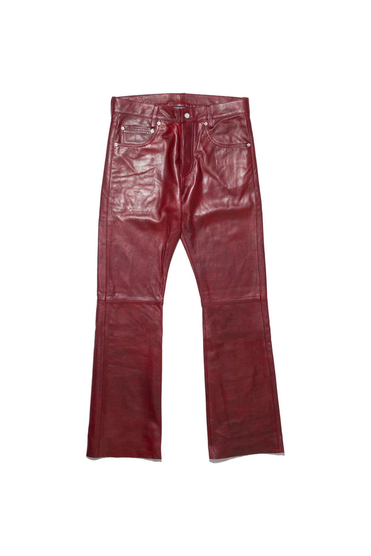 ENFANTS RICHES DÉPRIMÉS | RAW HEM LEATHER FLARE JEANS