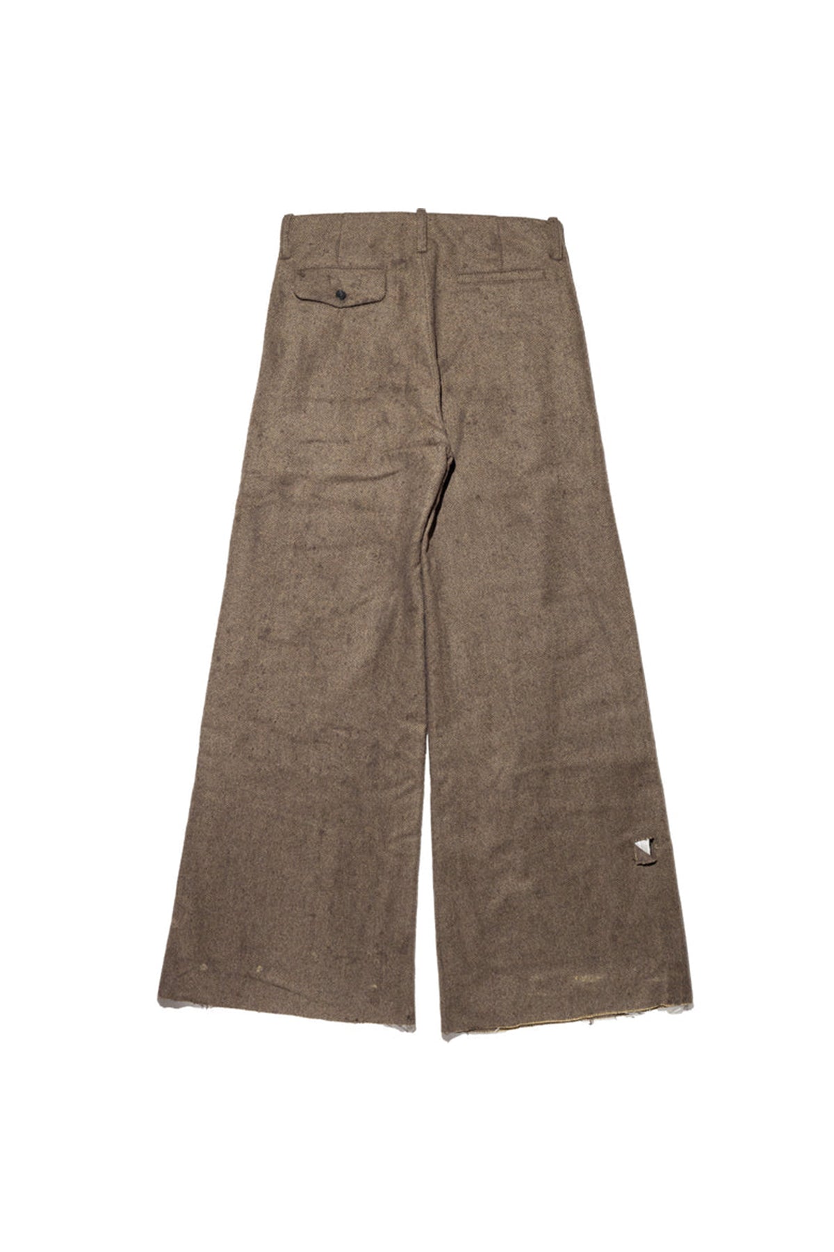 ENFANTS RICHES DÉPRIMÉS | OIL STAINED WIDE LEG FLARE TROUSERS