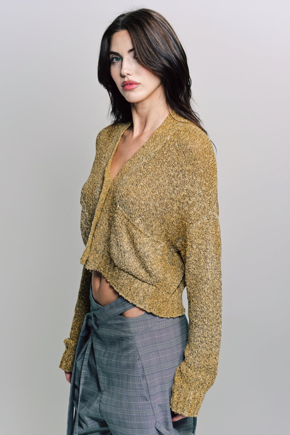 AVANT TOI | MOULINE BOXY CARDIGAN