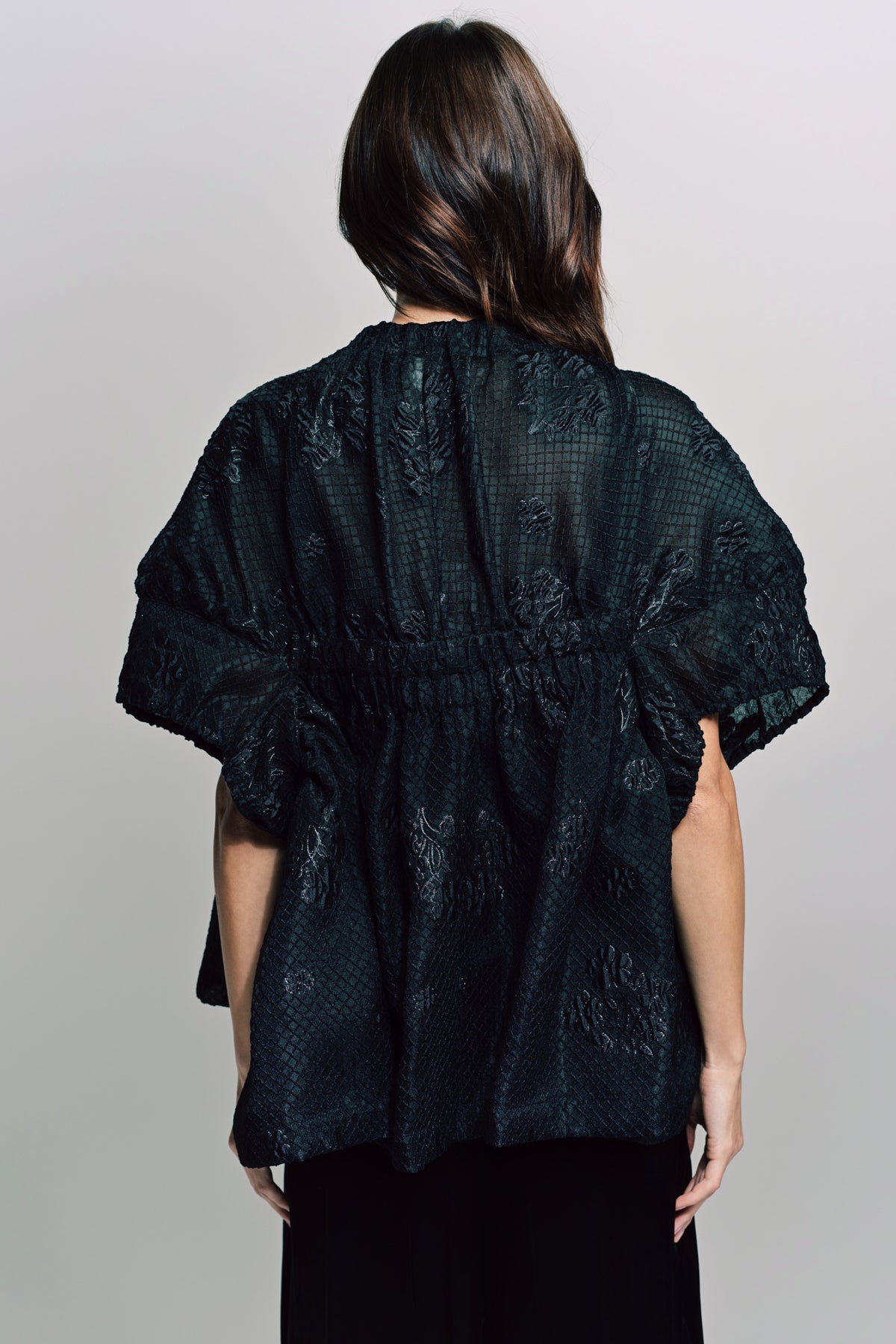 CAROLINE HU | JACQUARD BLOUSE