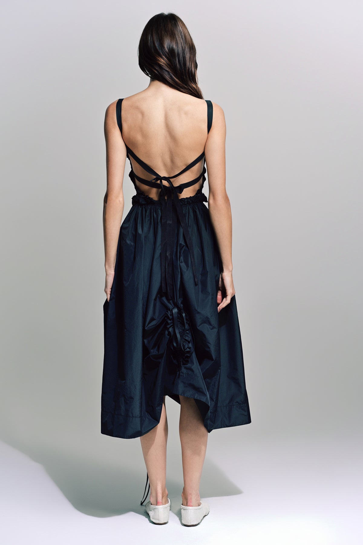 CAROLINE HU | SMOCK LONG DRESS