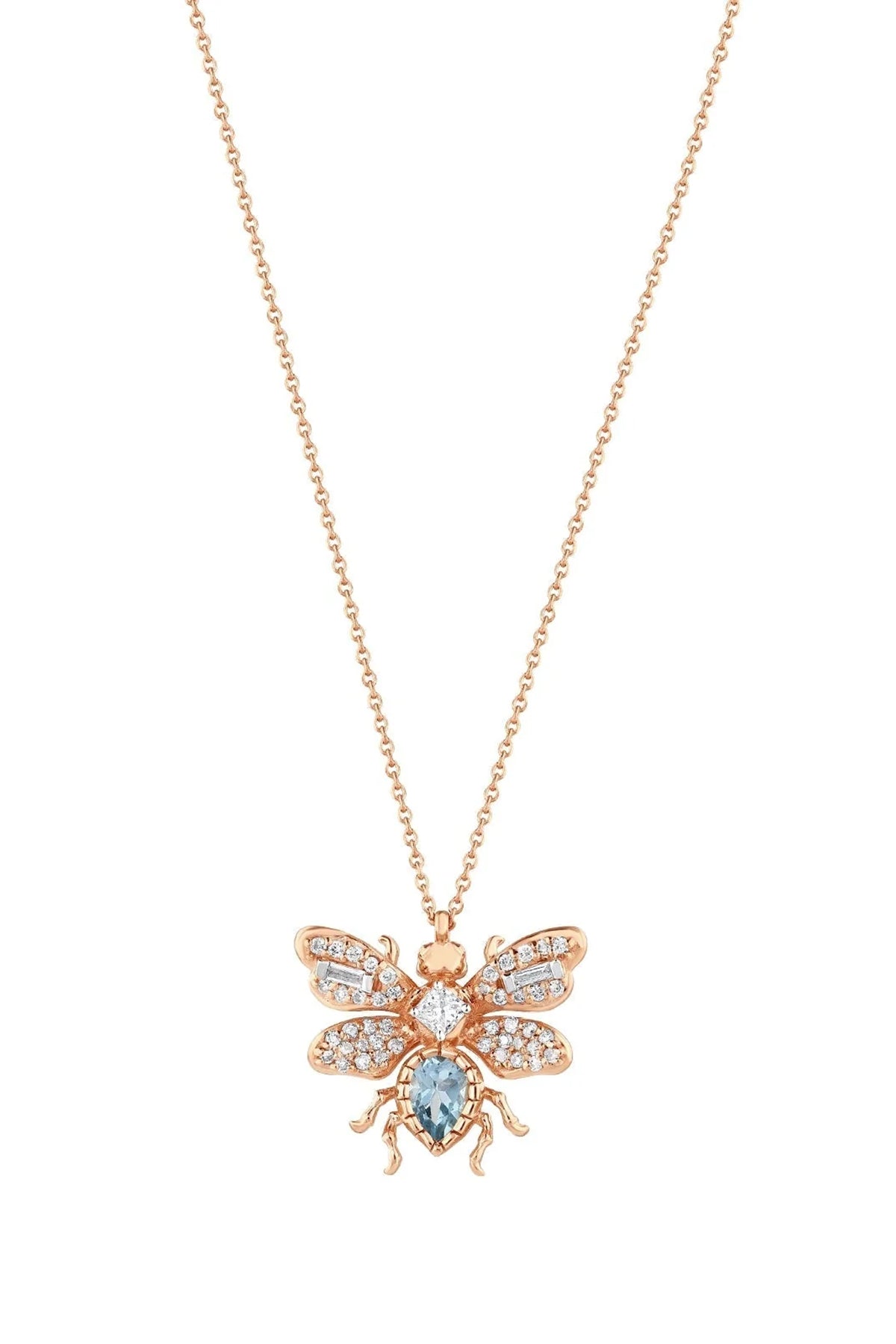 BEE GODDESS | QUEEN BEE BON BON BLUE TOPAZ NECKLACE