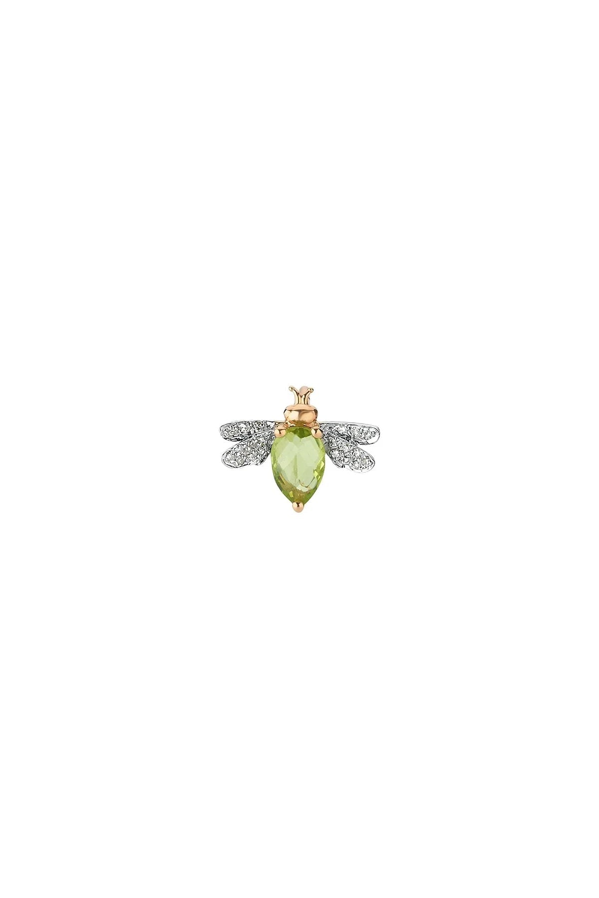 BEE GODDESS | QUEEN BEE BELLA PERIDOT SINGLE EARRING - MAXFIELD LA