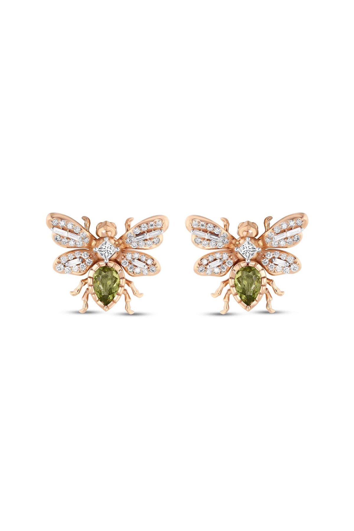 BEE GODDESS | QUEEN BEE BON BON PERIDOT EARRINGS