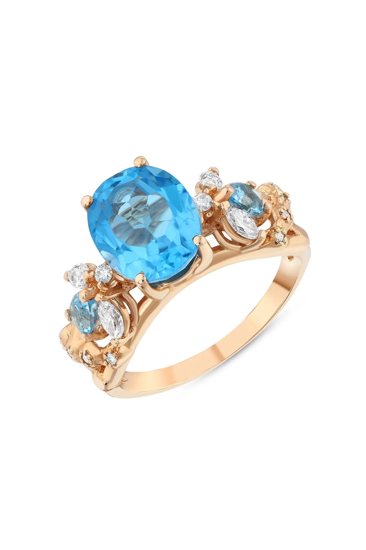 BEE GODDESS | QUEEN BEE MAYA BLUE TOPAZ RING