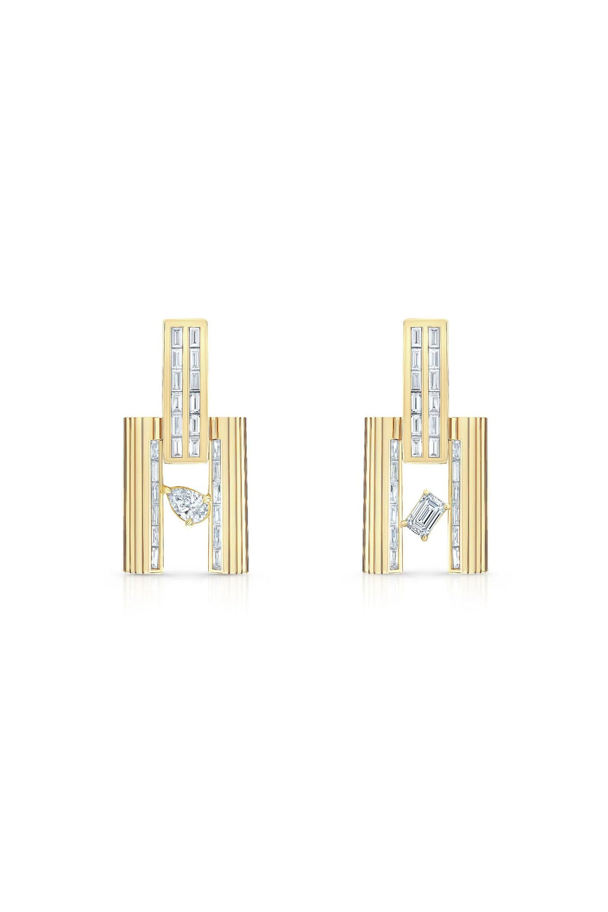 LORAIDA | BLADE DOUBLE EDGE DIAMOND EARRINGS