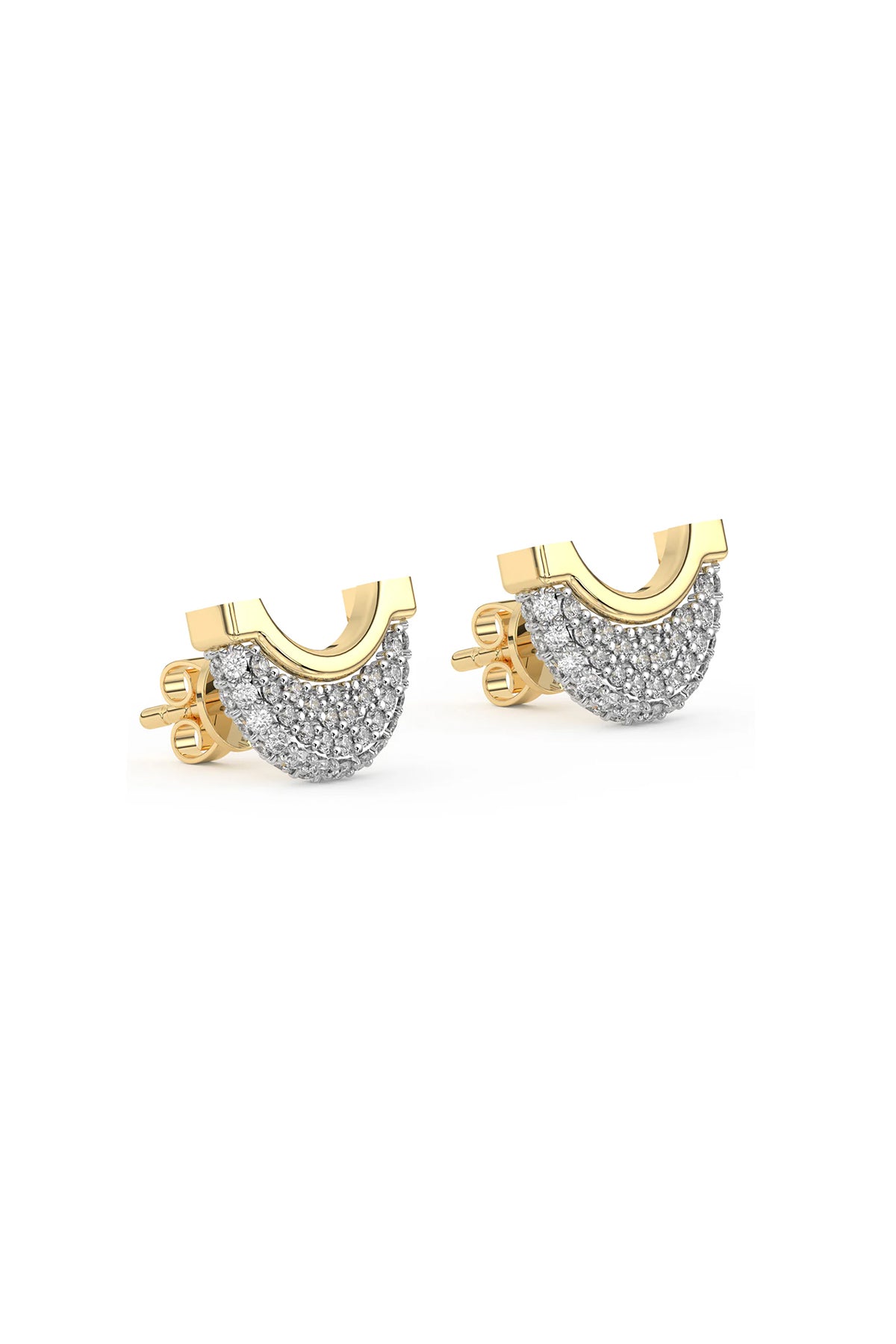 WYLD BOX | LUNA PAVE DIAMOND STUD EARRINGS - MAXFIELD LA