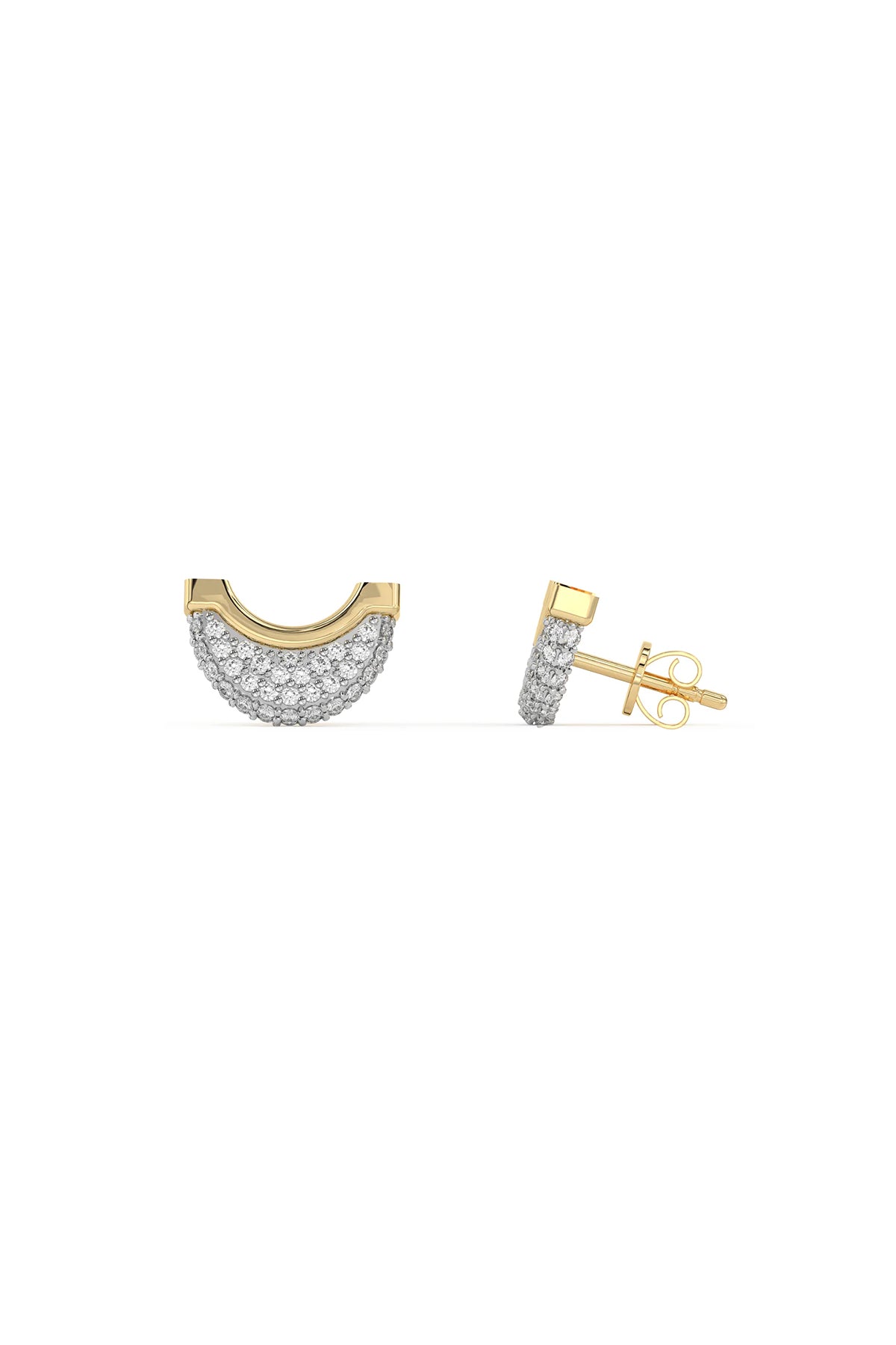 WYLD BOX | LUNA PAVE DIAMOND STUD EARRINGS - MAXFIELD LA