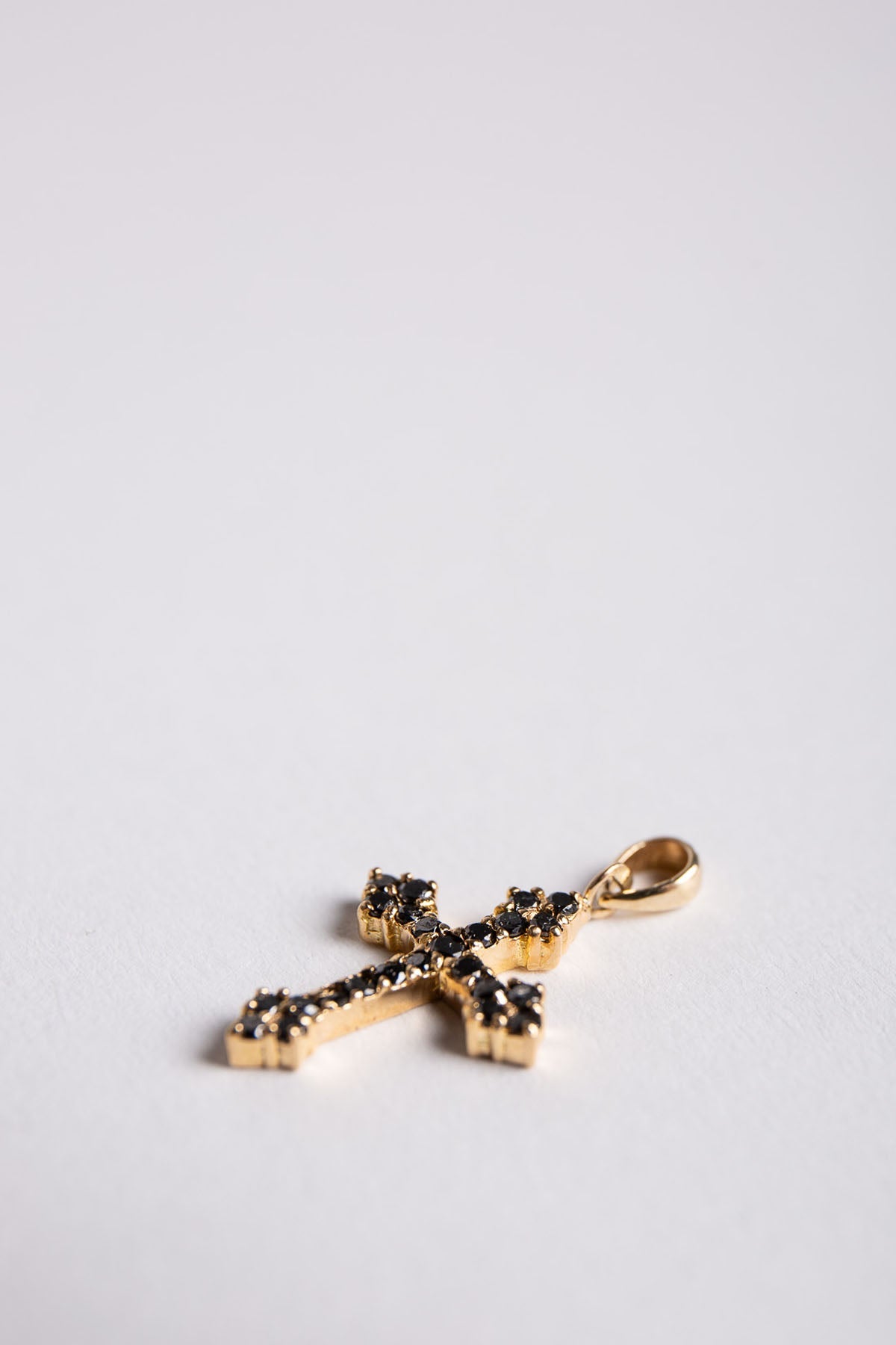 JOANNE FISKE | ORTHODOX BLACK DIAMOND CROSS PENDANT - MAXFIELD LA