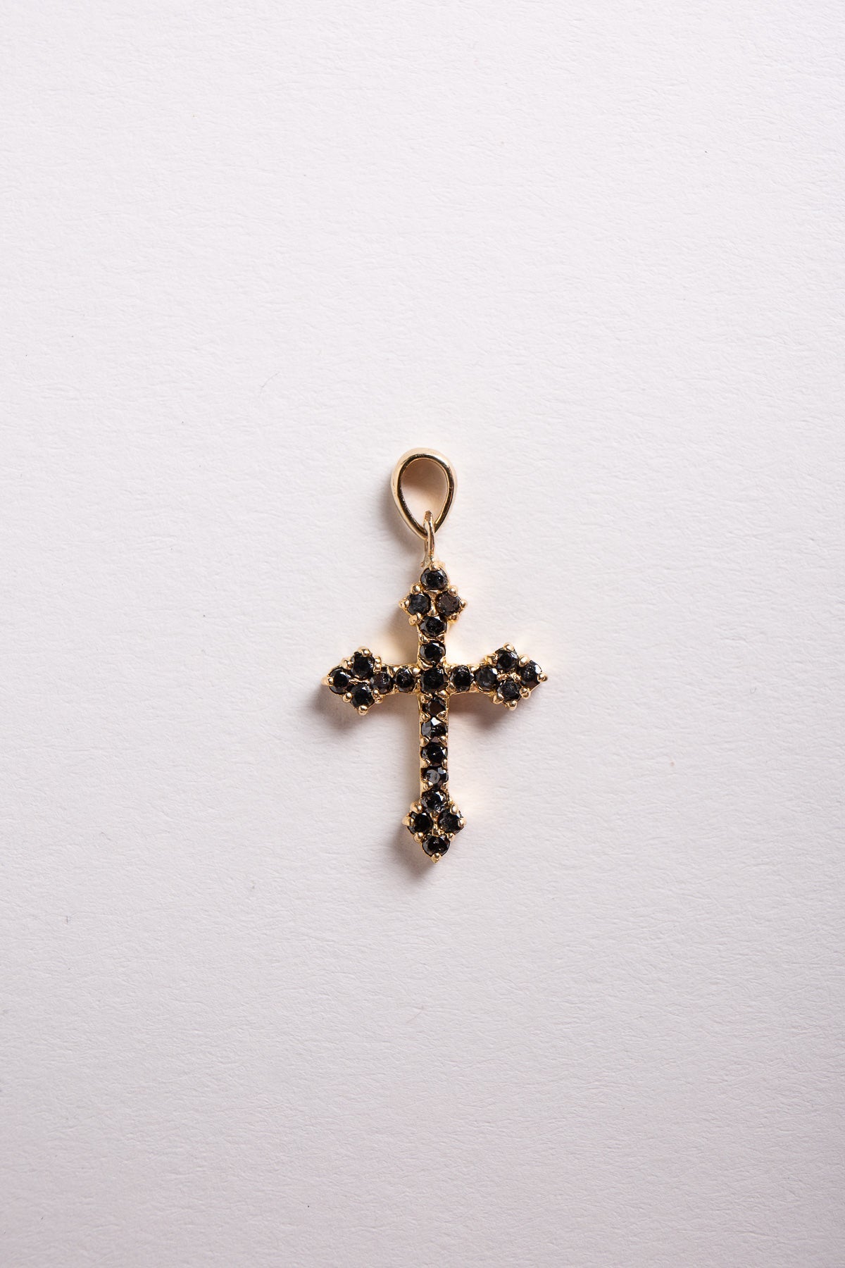 JOANNE FISKE | ORTHODOX BLACK DIAMOND CROSS PENDANT - MAXFIELD LA