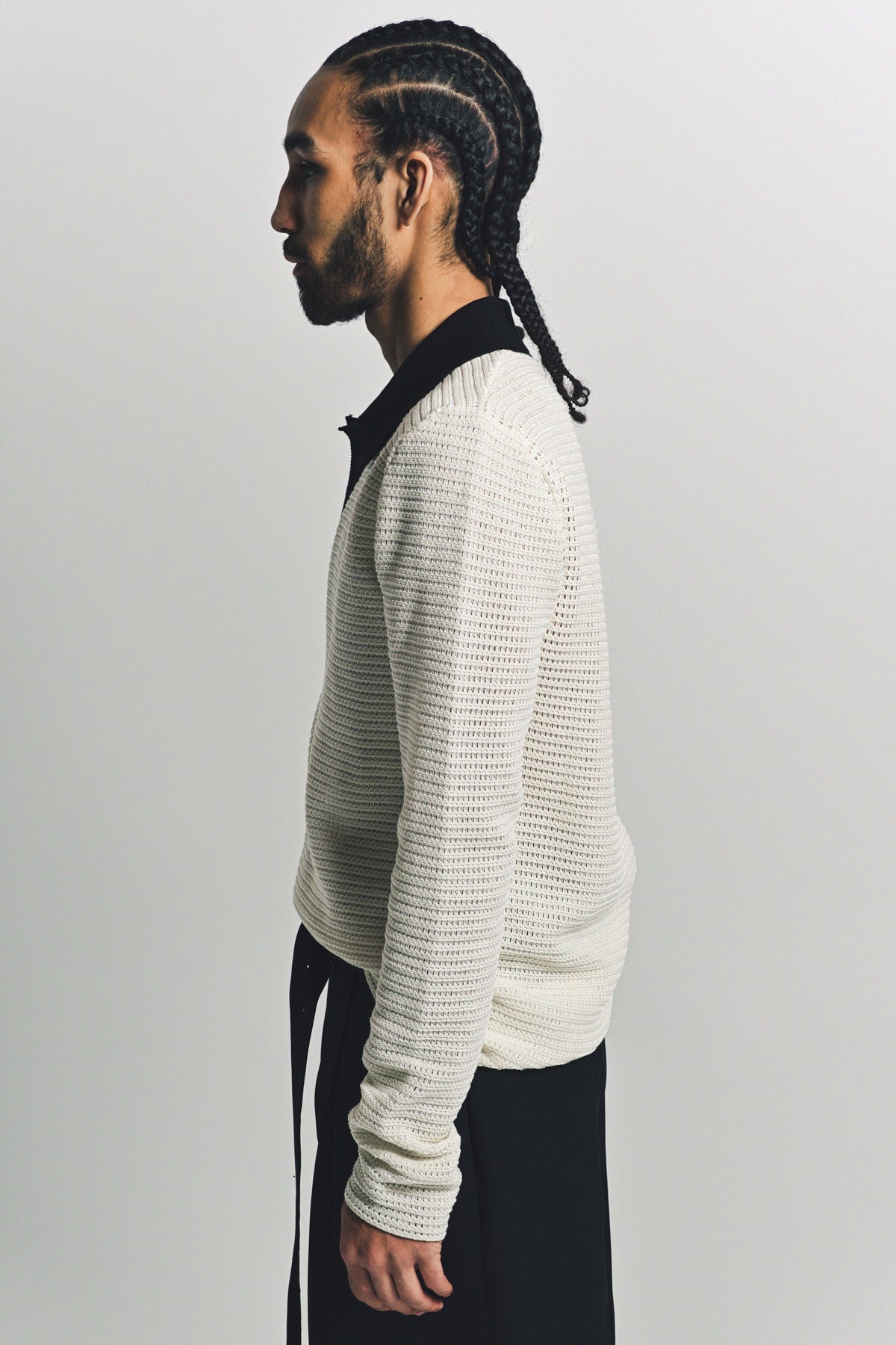 JIL SANDER | KNIT POLO JUMPER - MAXFIELD LA