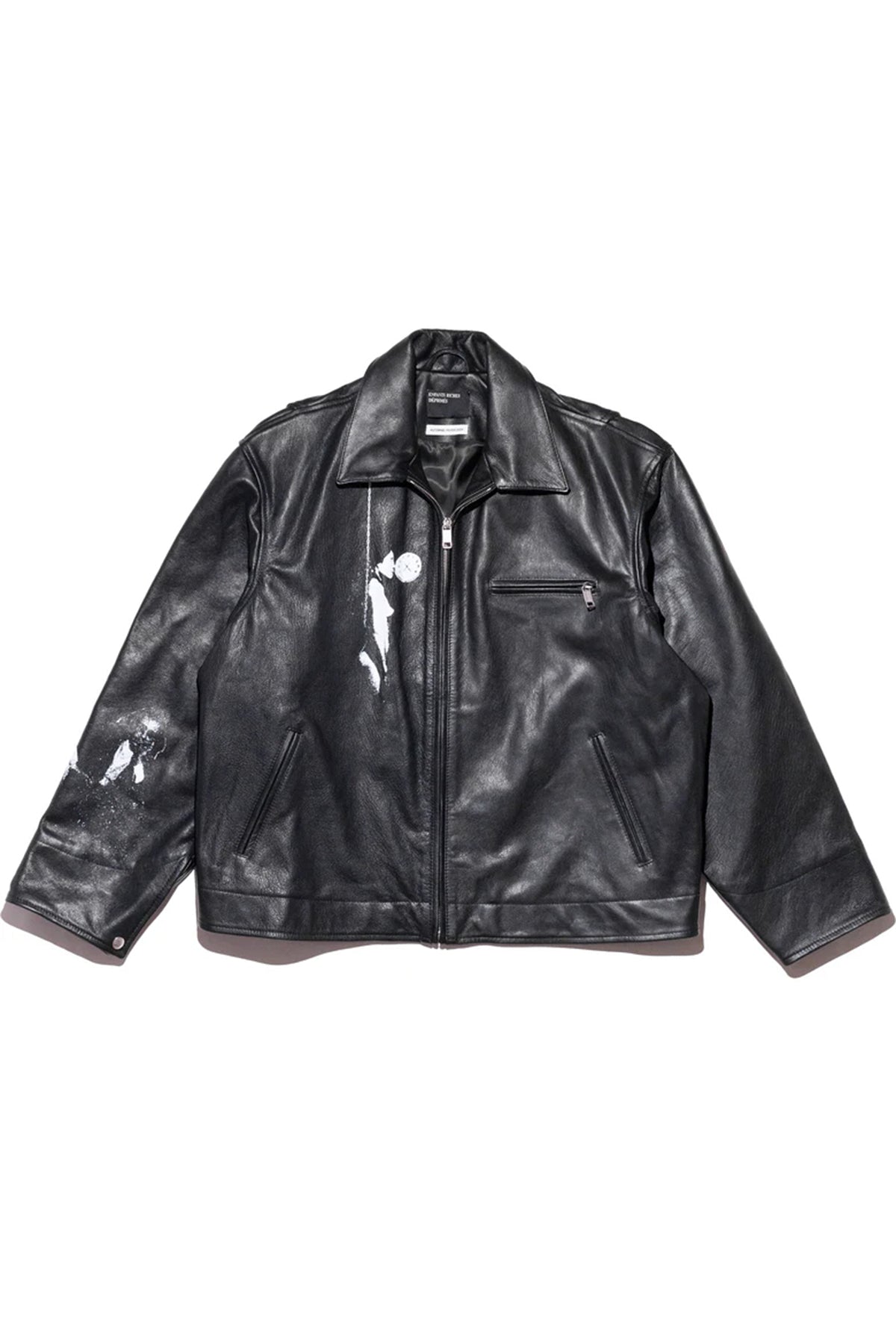 ENFANTS RICHES DÉPRIMÉS | JAP PRINT LEATHER ZIP UP JACKET - MAXFIELD LA