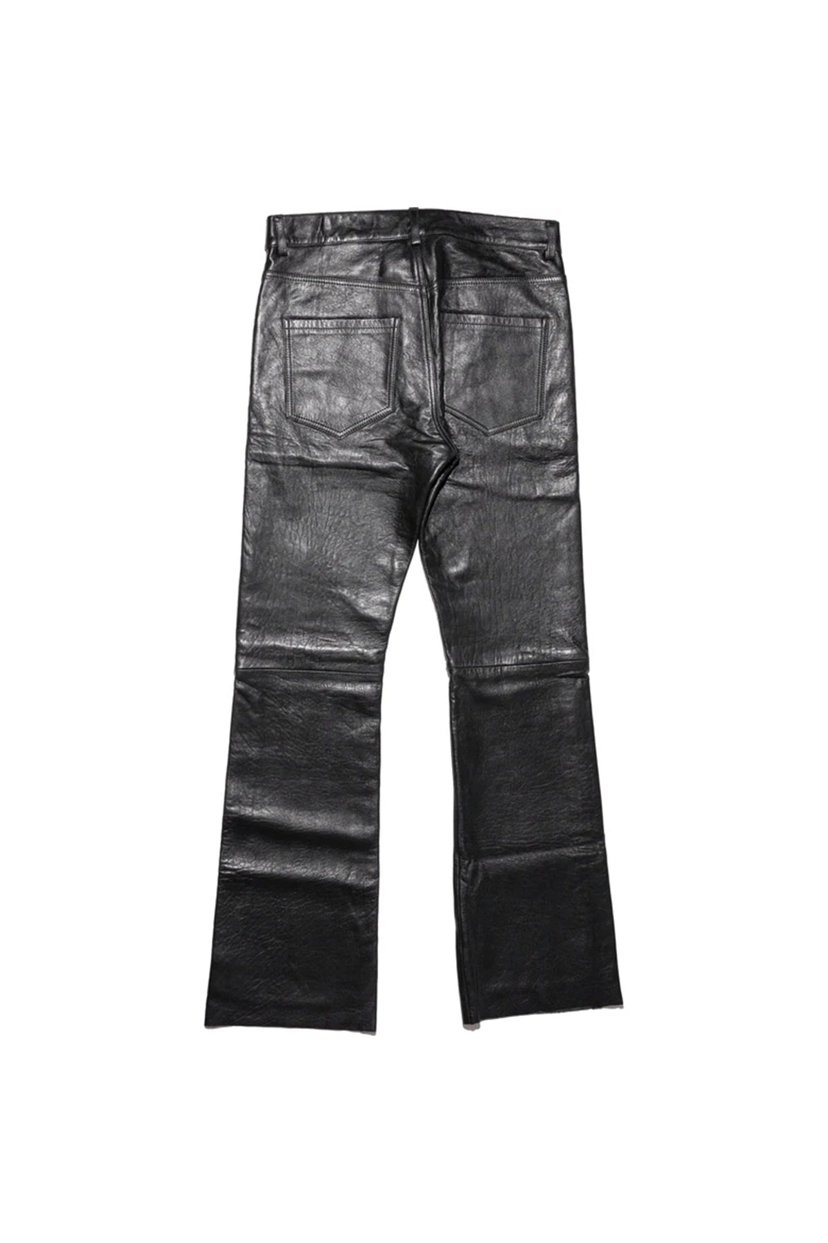 ENFANTS RICHES DÉPRIMÉS | RAW HEM LEATHER FLARE JEANS