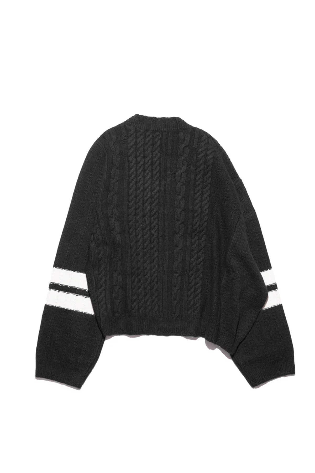 ENFANTS RICHES DÉPRIMÉS | COLLEGIATE STRIPES ASYMMETRICAL SWEATER