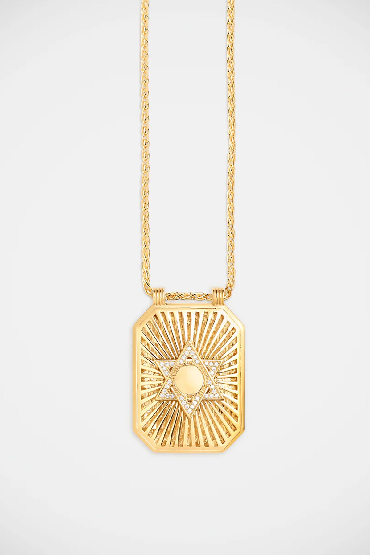 MARIE LICHTENBERG | 18K GOLD STAR SCAPULAR NECKLACE - MAXFIELD LA