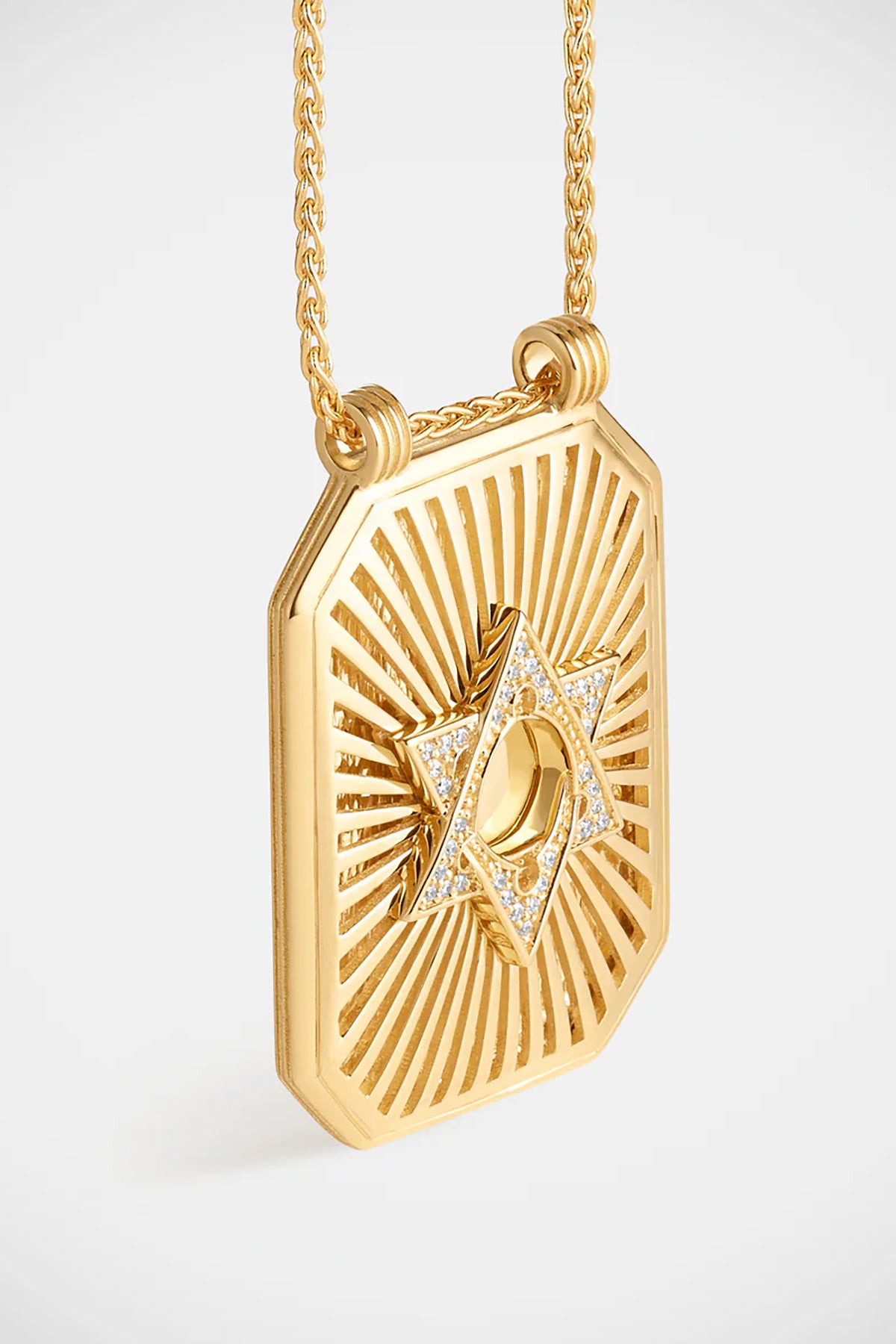 MARIE LICHTENBERG | 18K GOLD STAR SCAPULAR NECKLACE