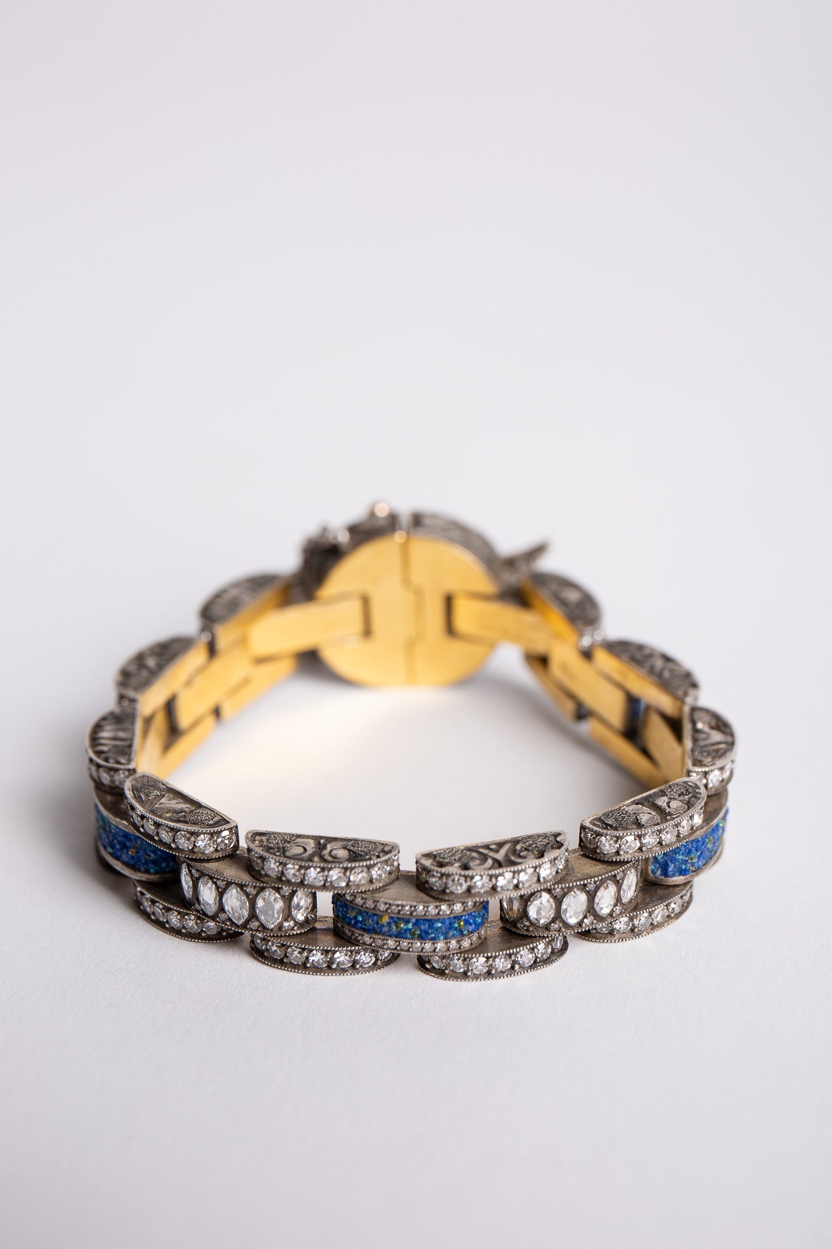 SEVAN BIÇAKÇI | 24K YELLOW GOLD, ROSE GOLD, STERLING SILVER, AND DIAMOND BRACELET