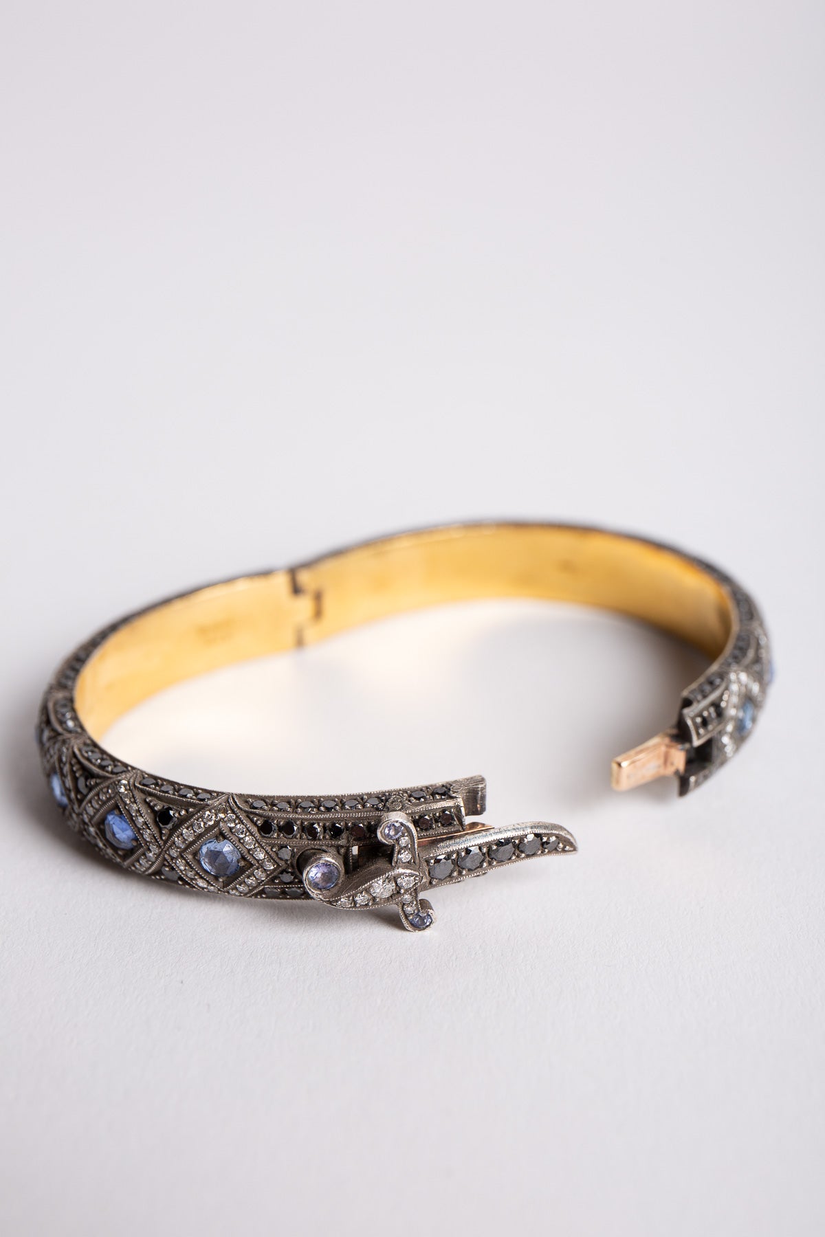 SEVAN BIÇAKÇI | 24K YELLOW GOLD, ROSE GOLD, STERLING SILVER, SAPPHIRE, AND TANZANITE BRACELET