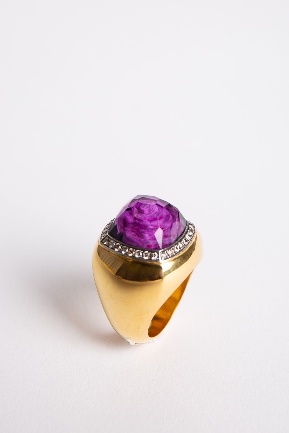 SEVAN BIÇAKÇI | 24K YELLOW GOLD AND STERLING SILVER RING