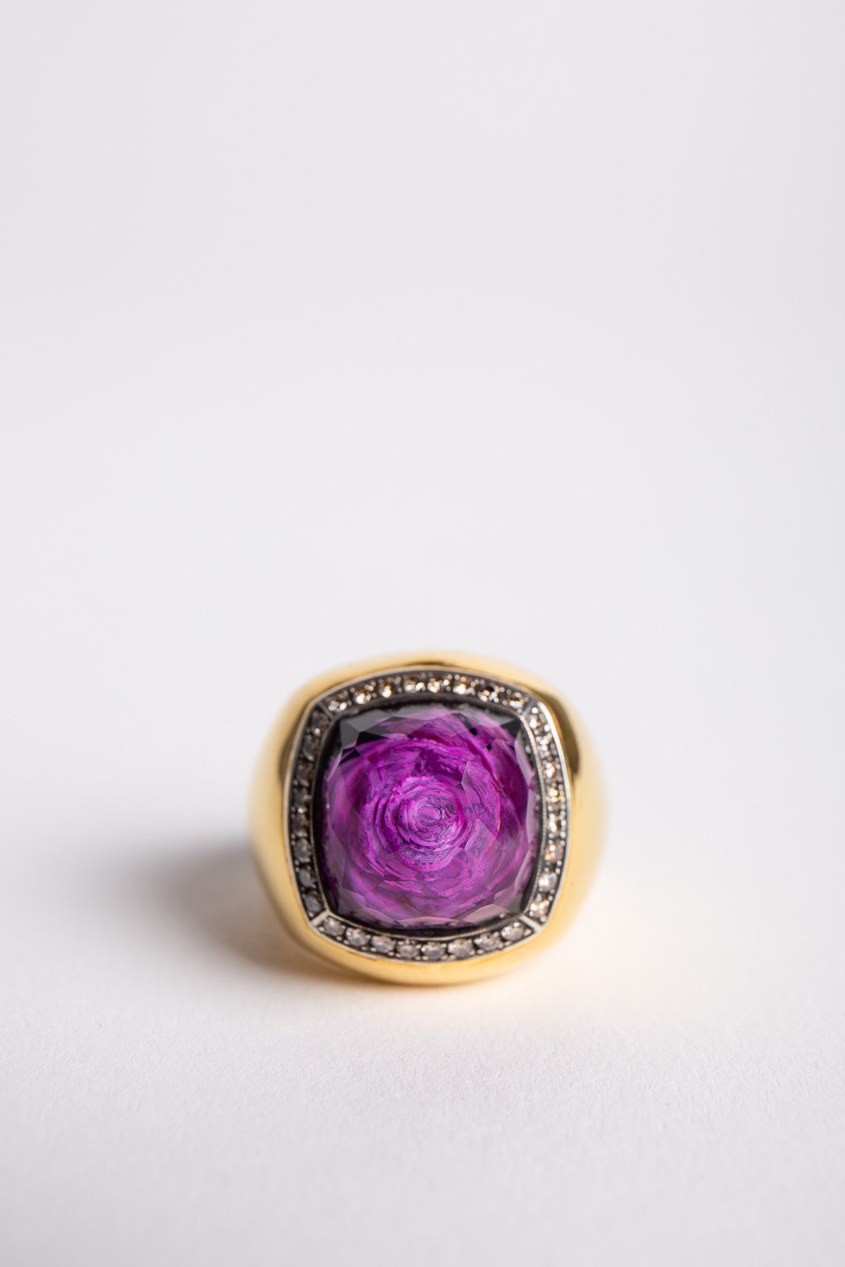 SEVAN BIÇAKÇI | 24K YELLOW GOLD AND STERLING SILVER RING