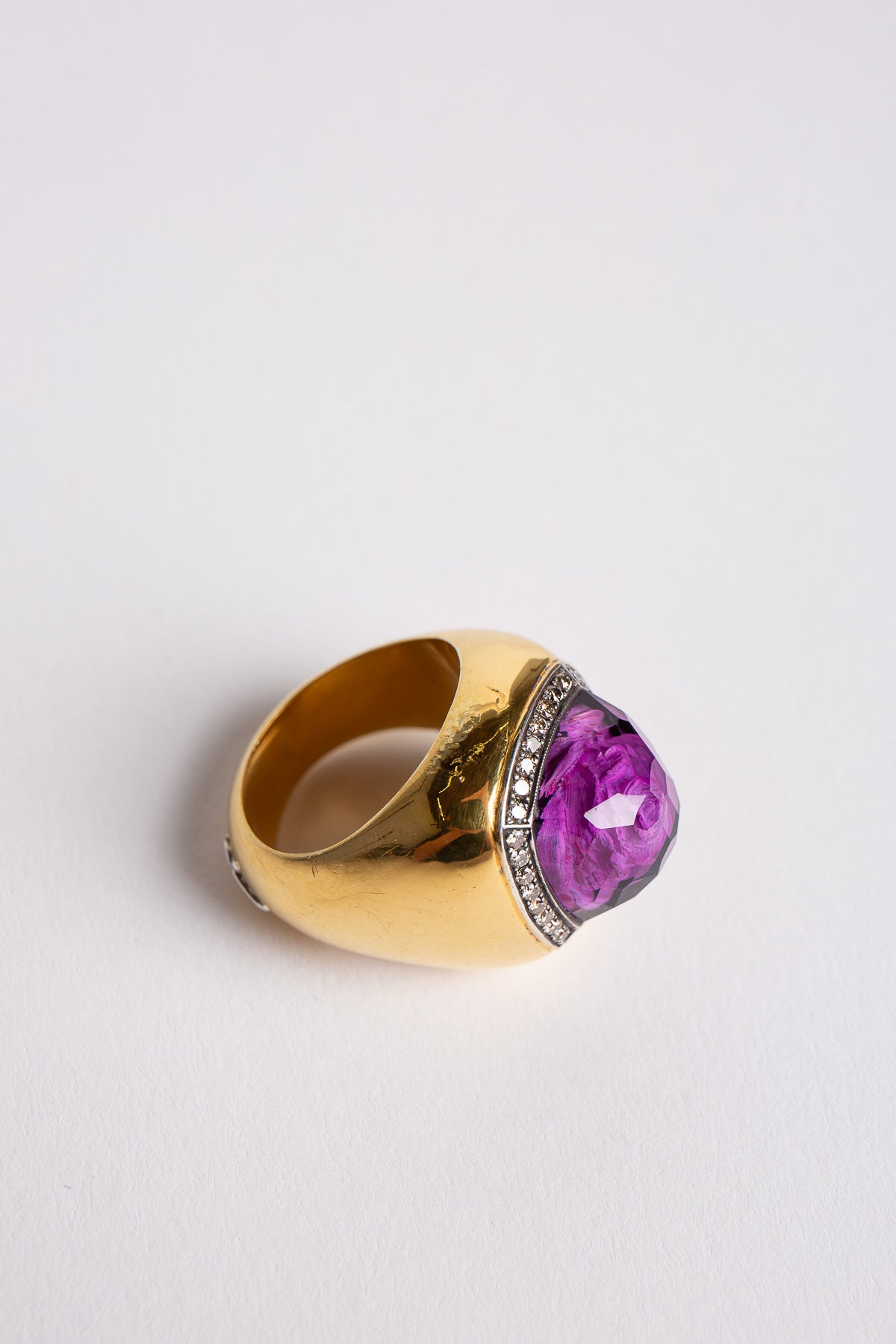 SEVAN BIÇAKÇI | 24K YELLOW GOLD AND STERLING SILVER RING