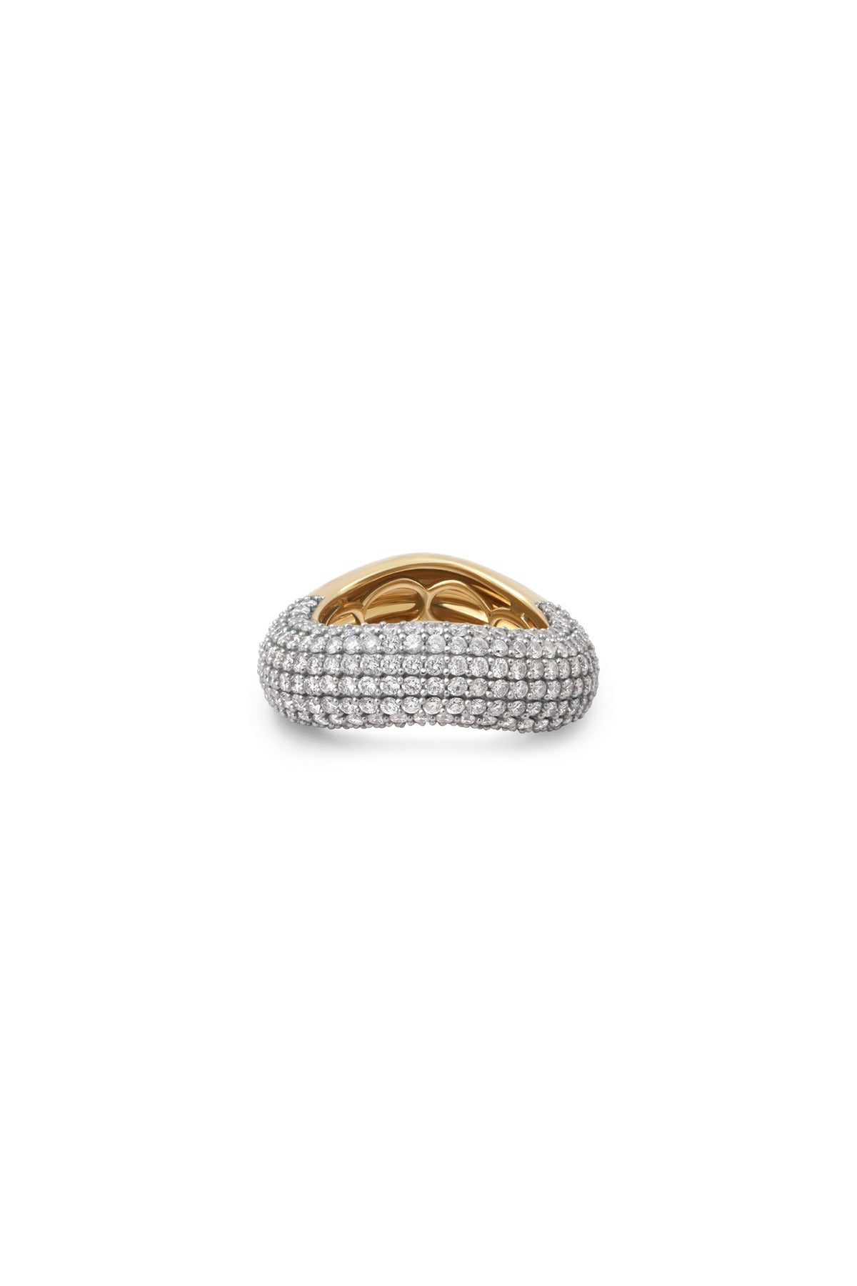 RAINBOW K | ILLUSION PAVE DIAMOND RING