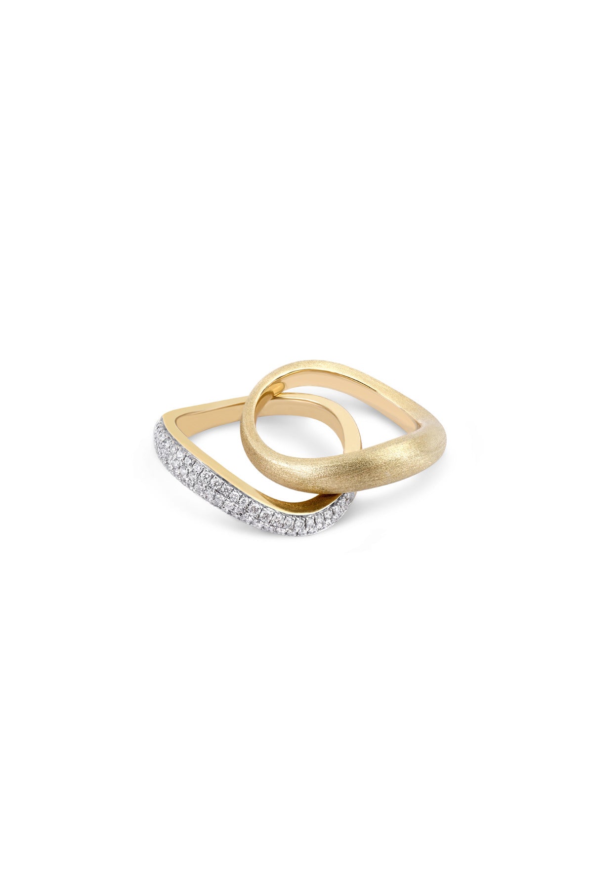 RAINBOW K | WAVE DOUBLE RING