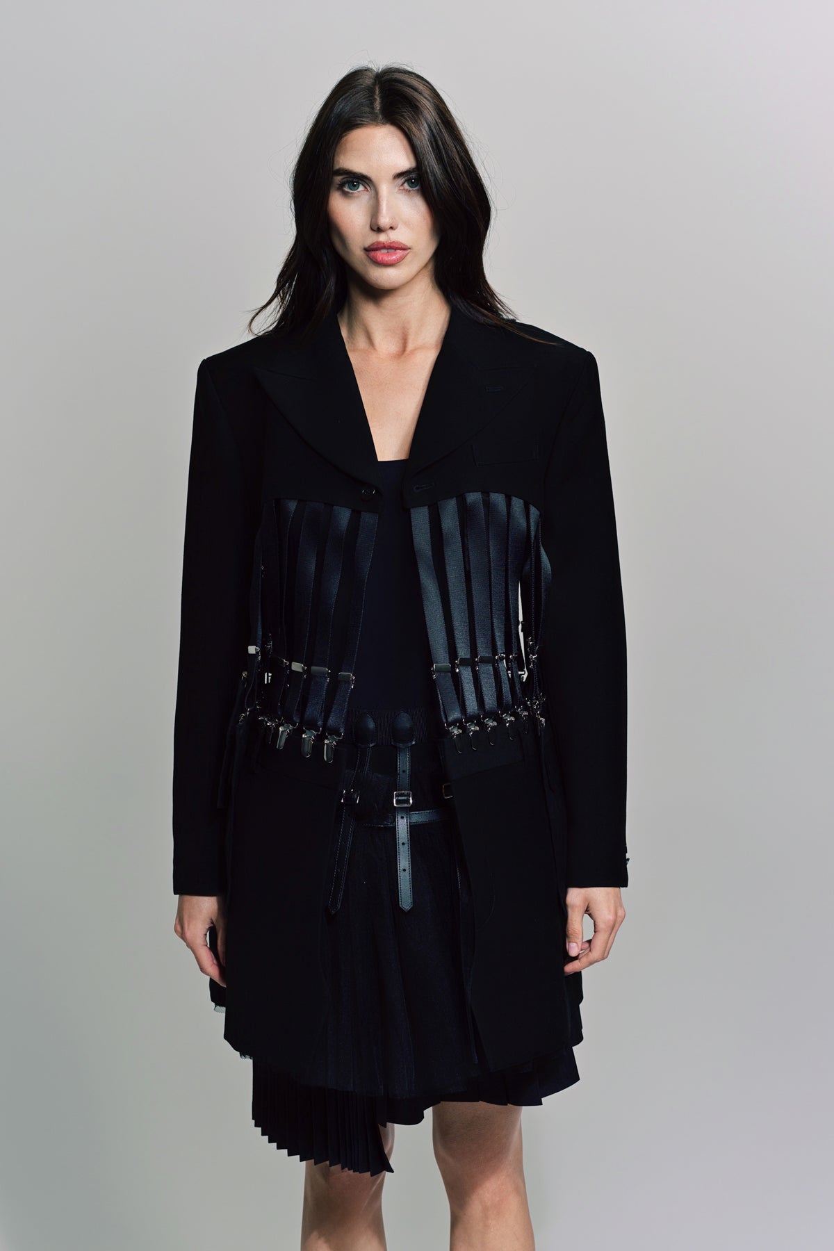 NOIR KEI NINOMIYA | WOOL MOHAIR CLASP JACKET