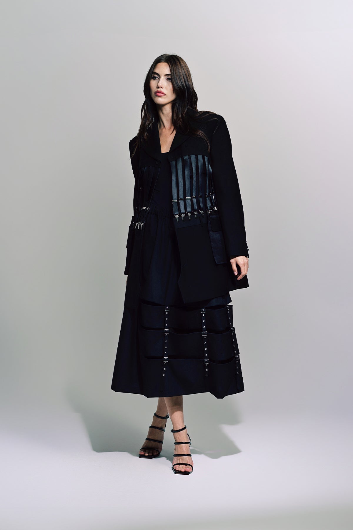 NOIR KEI NINOMIYA | WOOL OXFORD SKIRT