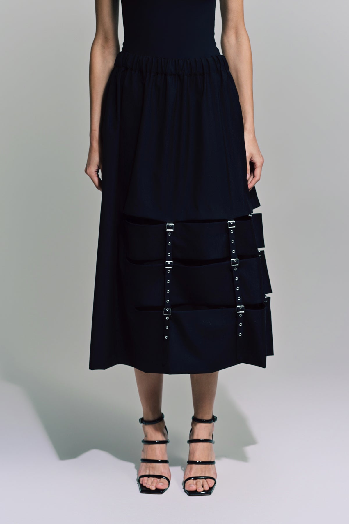 NOIR KEI NINOMIYA | WOOL OXFORD SKIRT