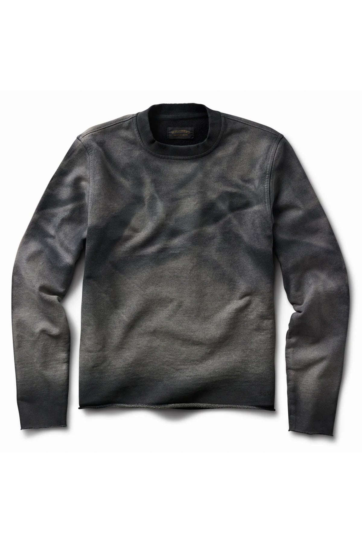 SCHAEFFER'S GARMENT HOTEL | RAW EDGE FRENCH TERRY CREW SWEATSHIRT - MAXFIELD LA