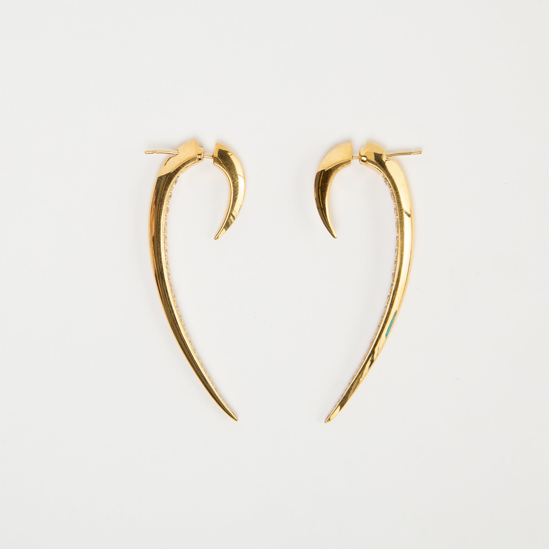 Shaun Leane 18kt gold small Talon earrings - Metallic