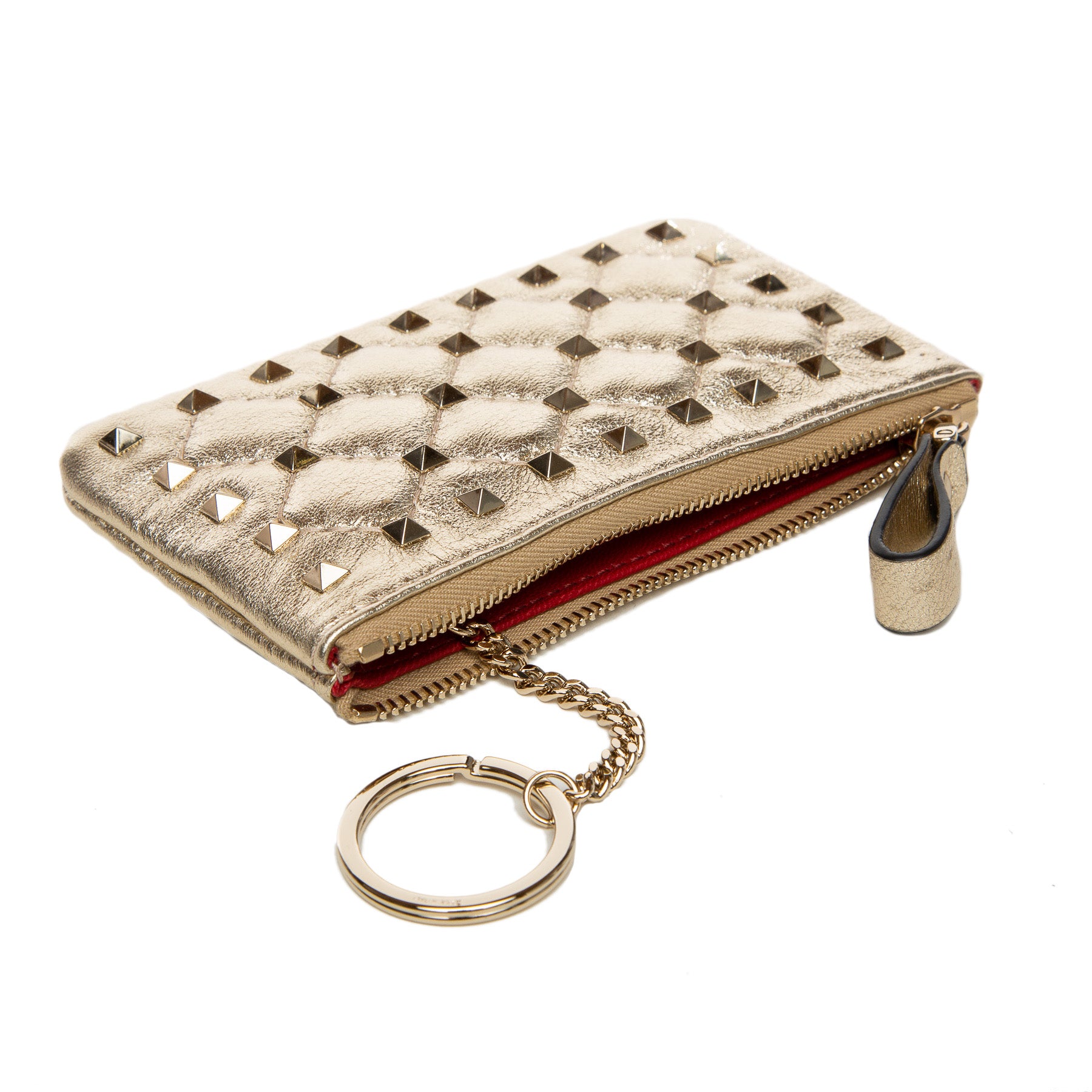 VALENTINO GARAVANI | ROCKSTUD KEYRING POUCH