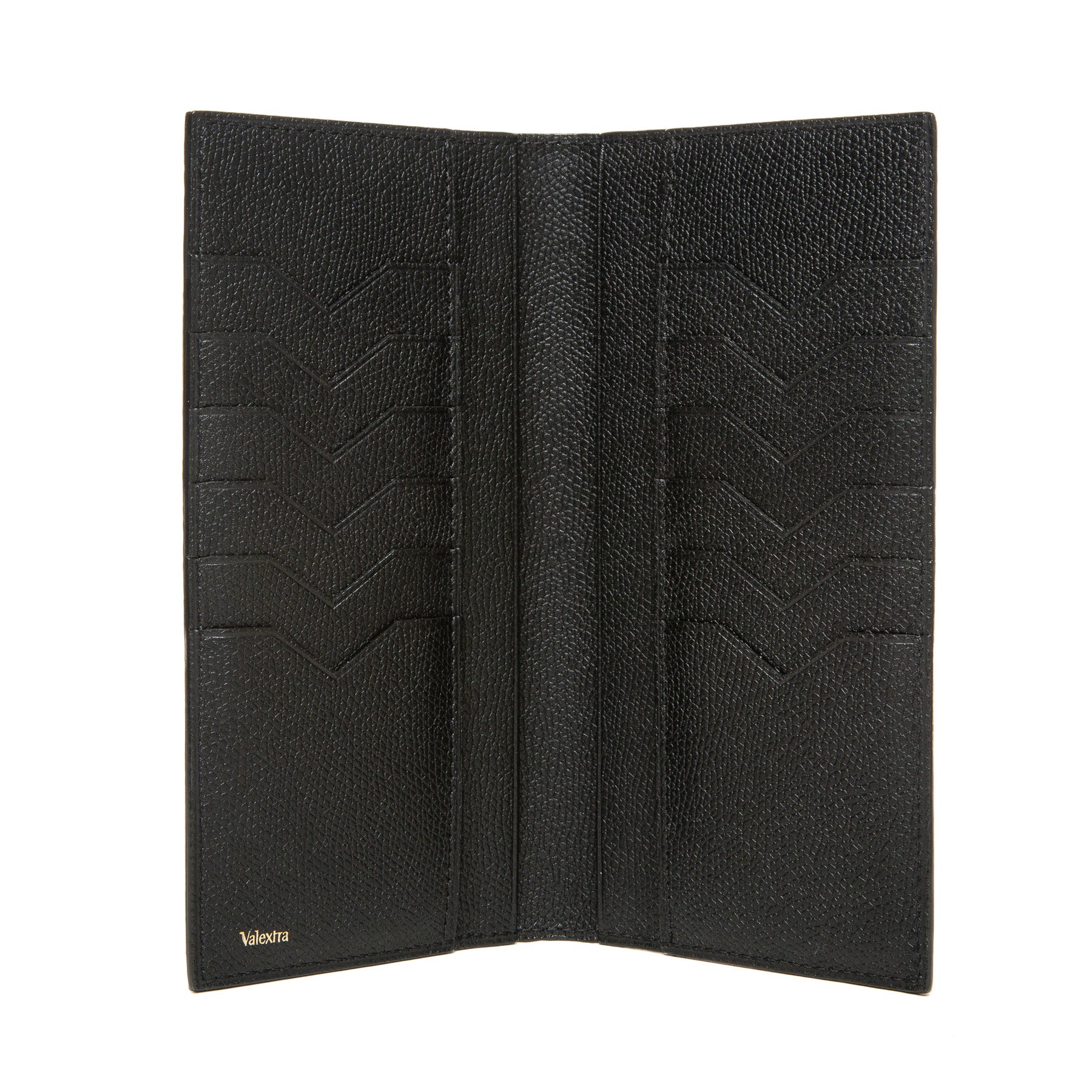 VALEXTRA | VERTICAL LEATHER WALLET - MAXFIELD LA