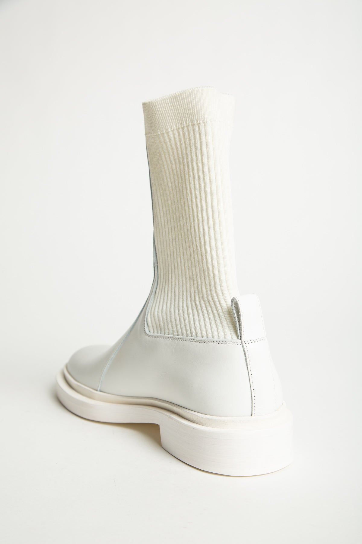Jil Sander White Zip Boots
